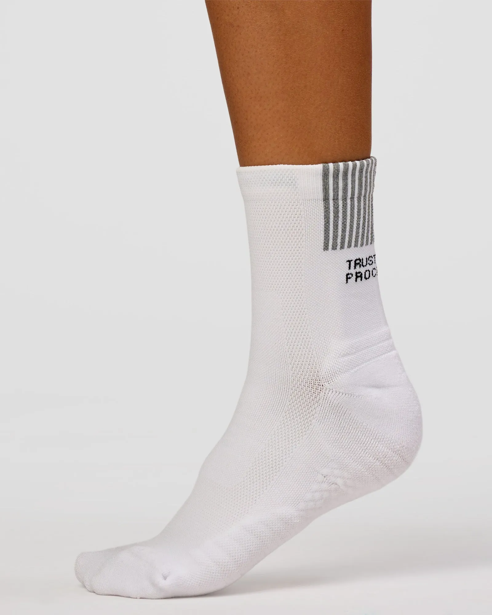 Aero Performance Quarter Socks - White-Reflective sold by LSKD