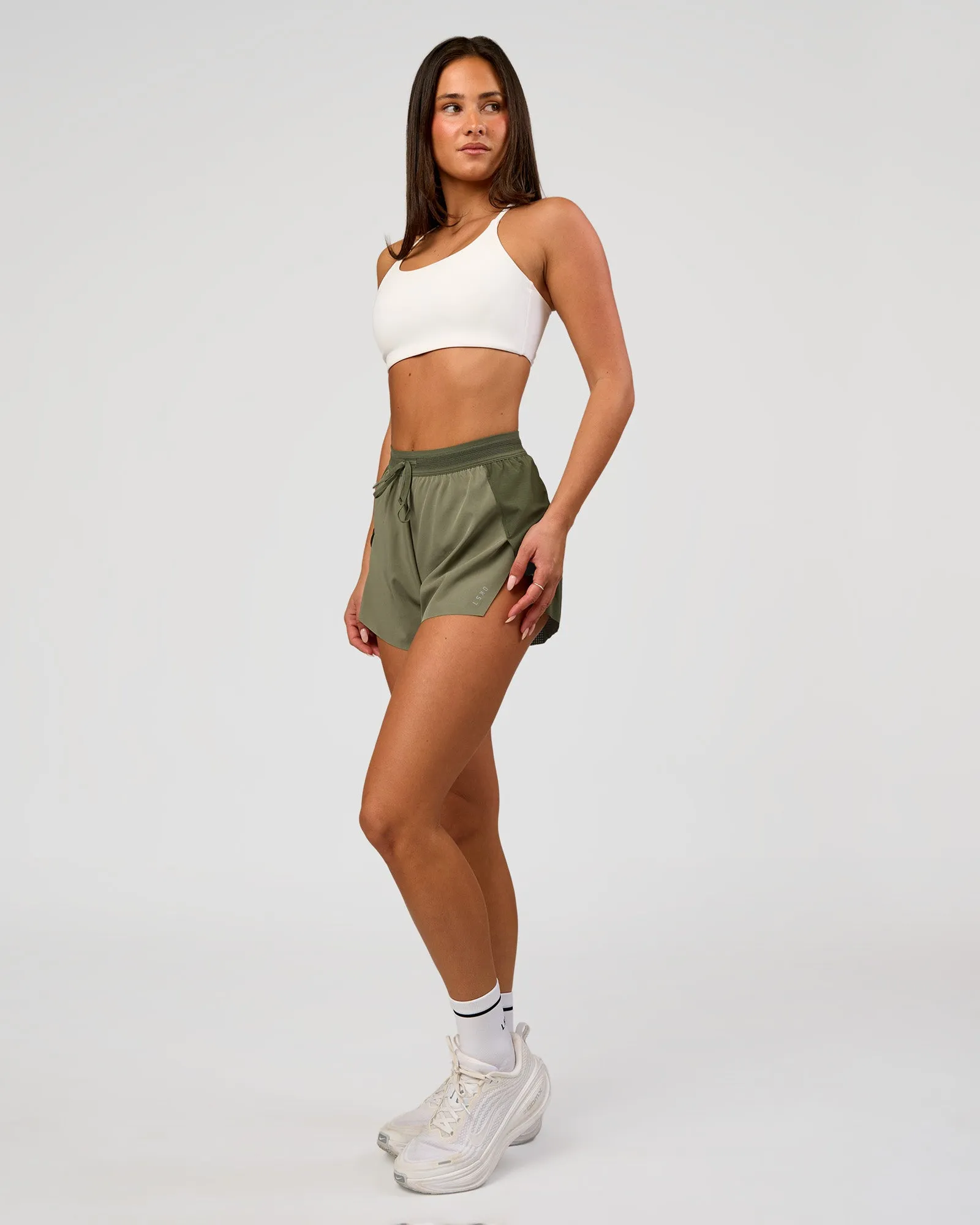 Accelerate 3" High-Rise Running Short - Pure Olive-Fog sold by LSKD product image thumbnail 5
