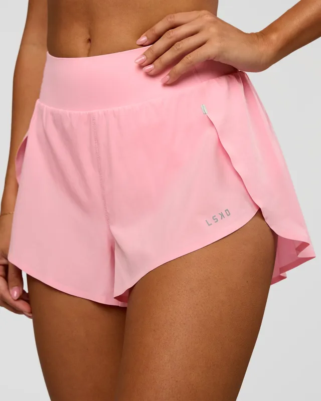 Pacer 3" Run Short - Pink Rose made by LSKD