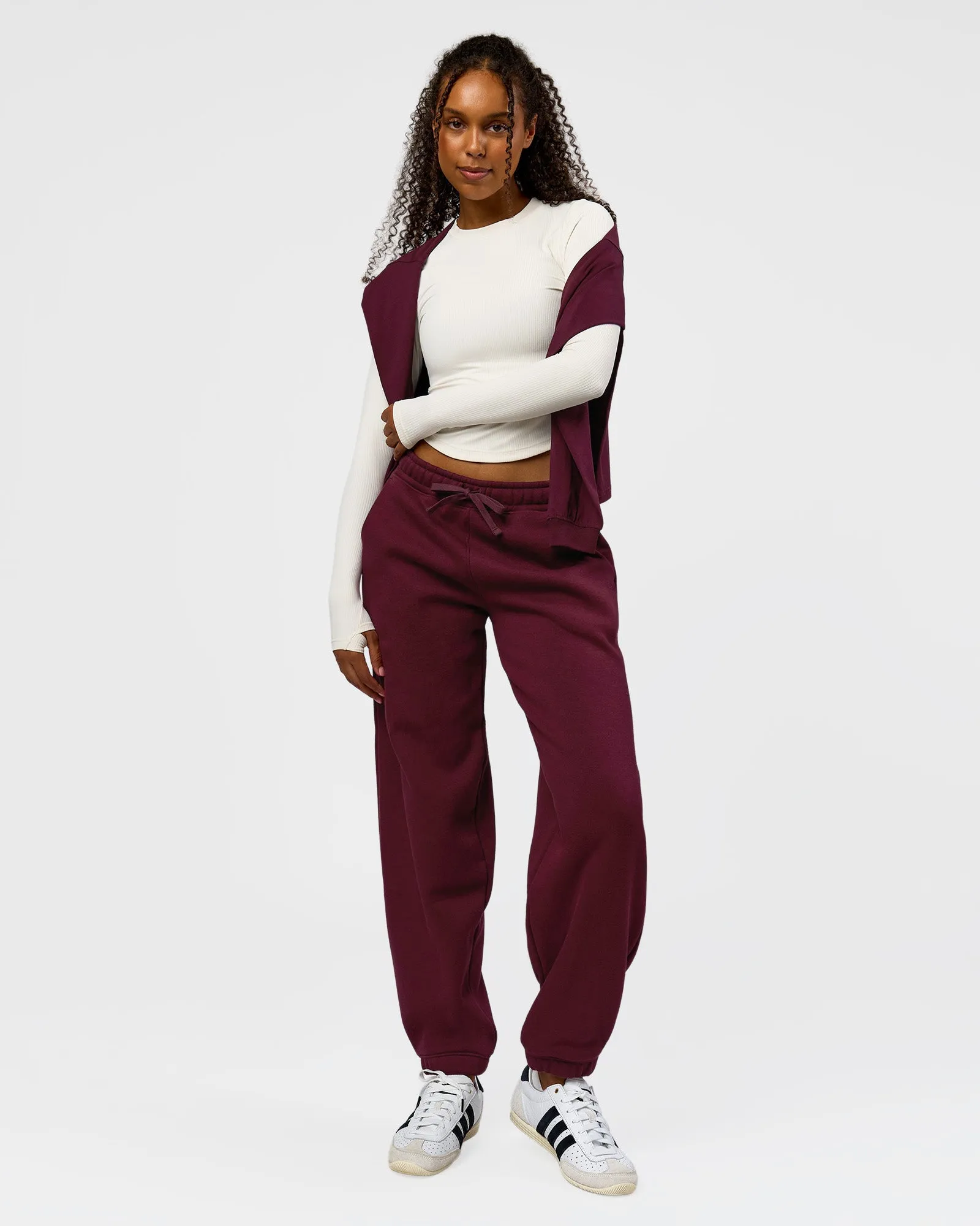 Go-To Oversized Track Pant - Cherry Lacquer sold by LSKD product image thumbnail 5