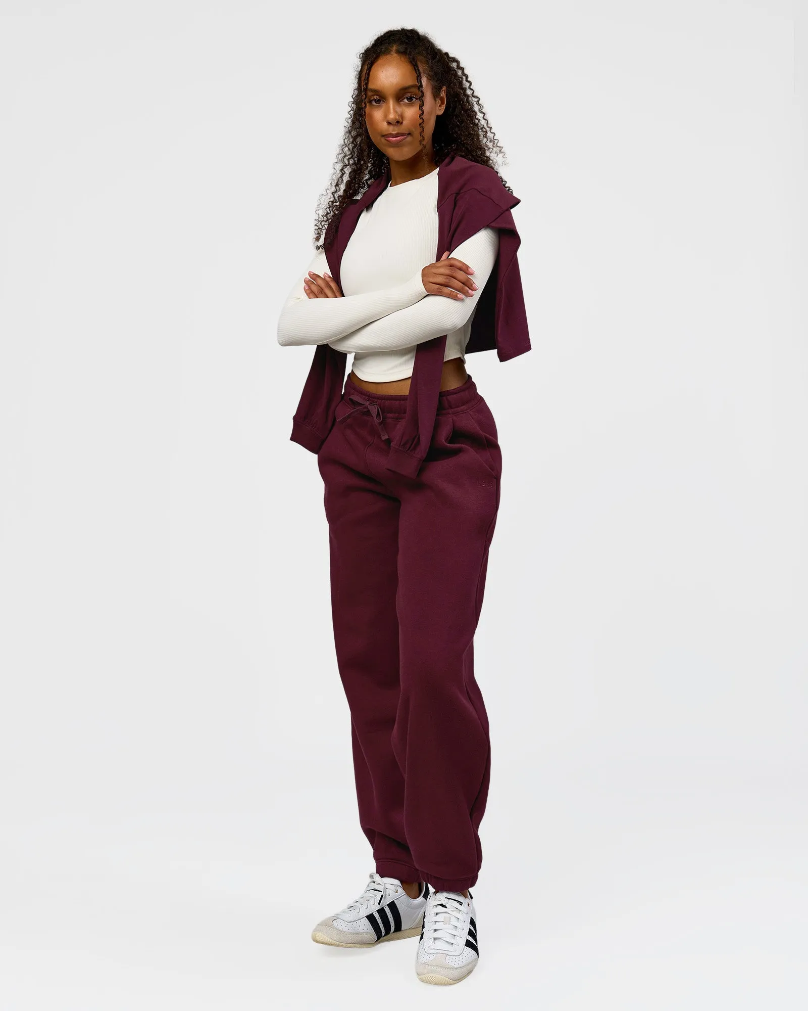 Go-To Oversized Track Pant - Cherry Lacquer sold by LSKD product image thumbnail 4