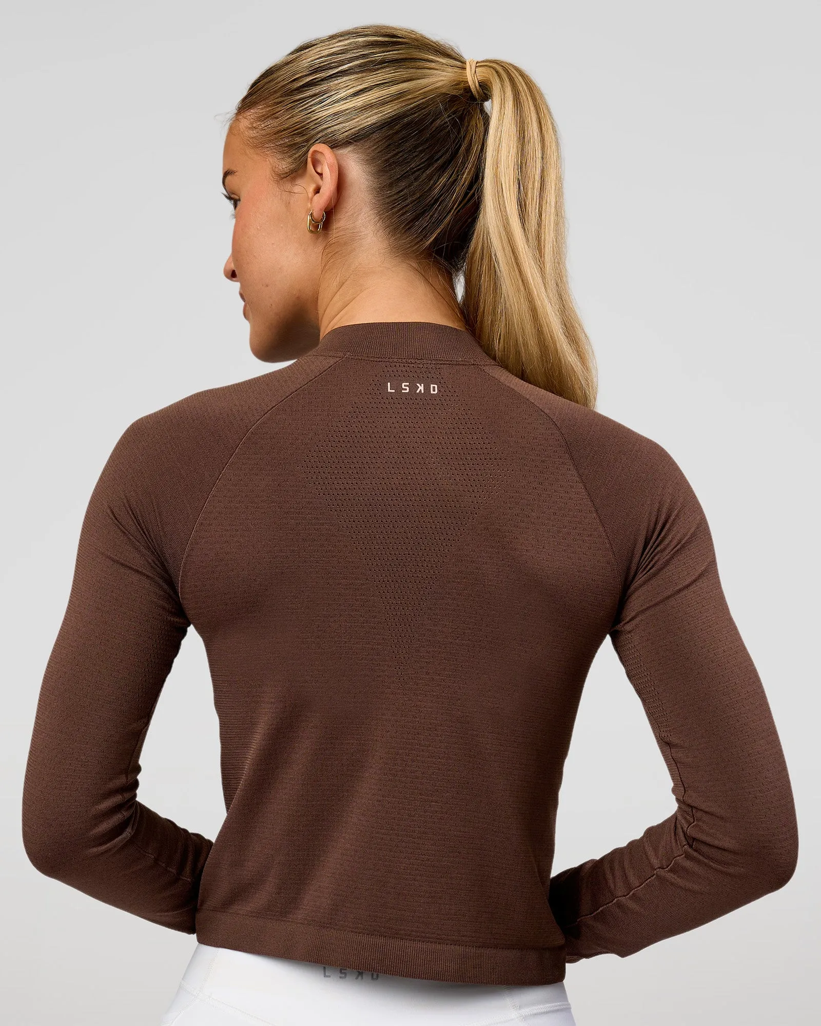 AeroFLX+ Long Sleeve Skimmer Half Zip - Hot Chocolate/Hot Chocolate sold by LSKD product image thumbnail 3