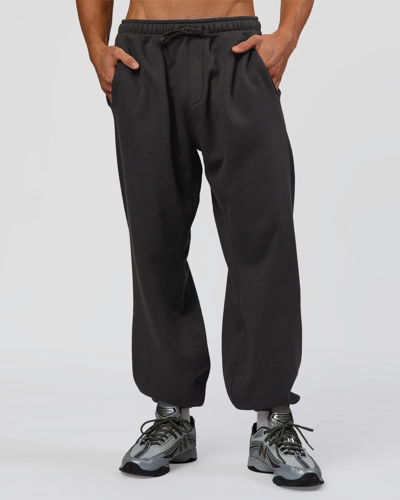 Base Baggy Cuffed Track Pant - Onyx sold by LSKD product image thumbnail 2