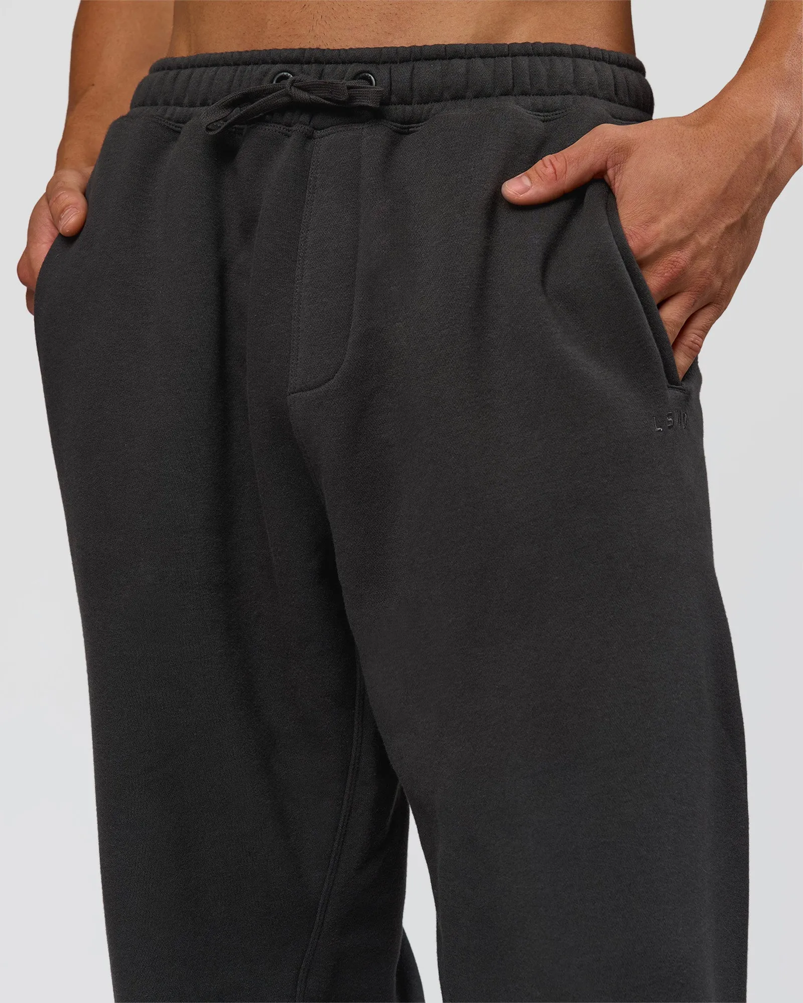 Base Baggy Cuffed Track Pant - Onyx sold by LSKD product image thumbnail 5