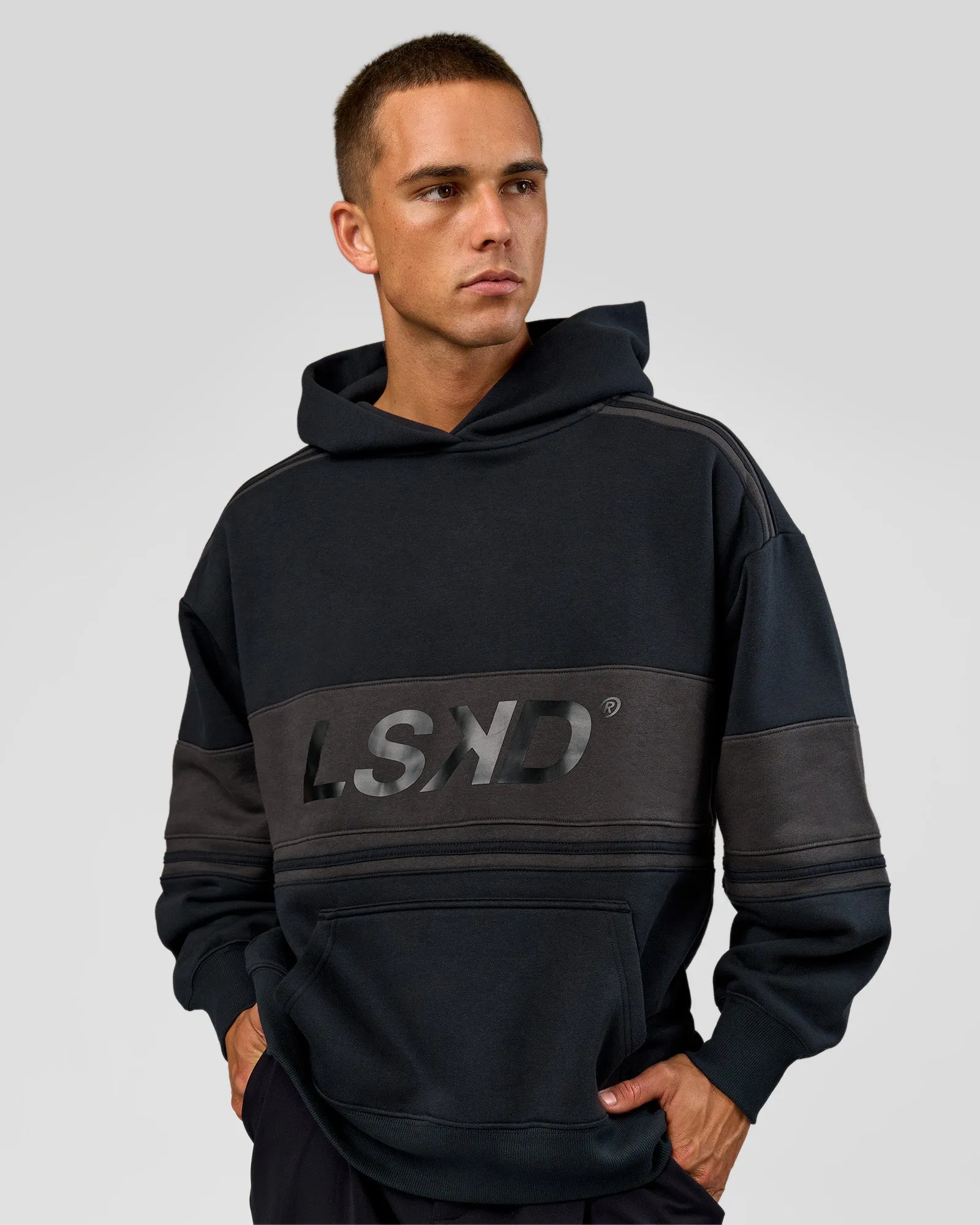 A-Team Oversized Hoodie - Caviar-Onyx sold by LSKD product image thumbnail 4