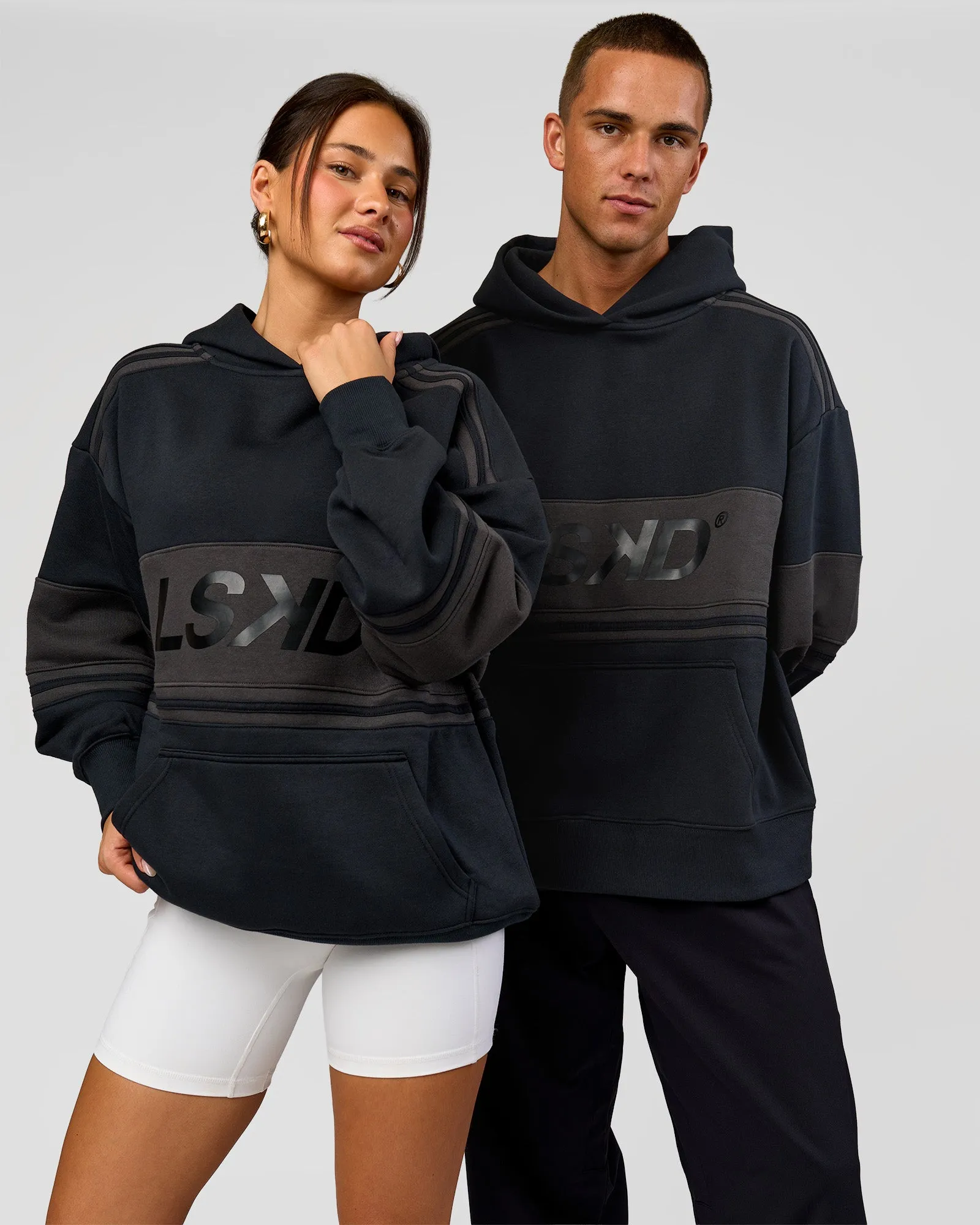 A-Team Oversized Hoodie - Caviar-Onyx sold by LSKD product image thumbnail 3