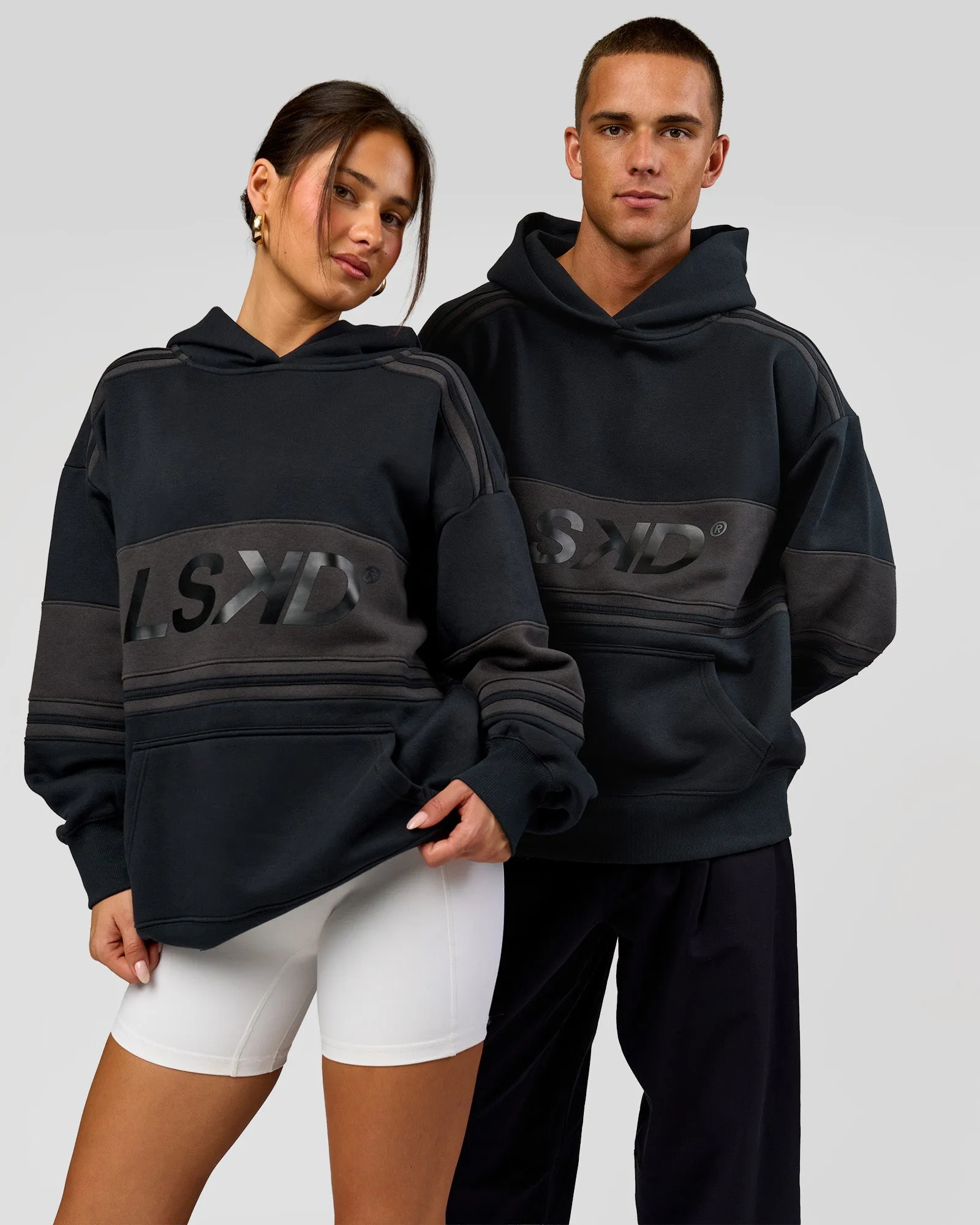 A-Team Oversized Hoodie - Caviar-Onyx sold by LSKD