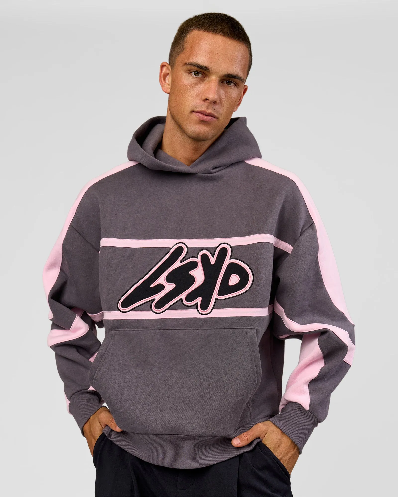 Vibe Oversized Hoodie - Duskstone-Marshmallow sold by LSKD product image thumbnail 2