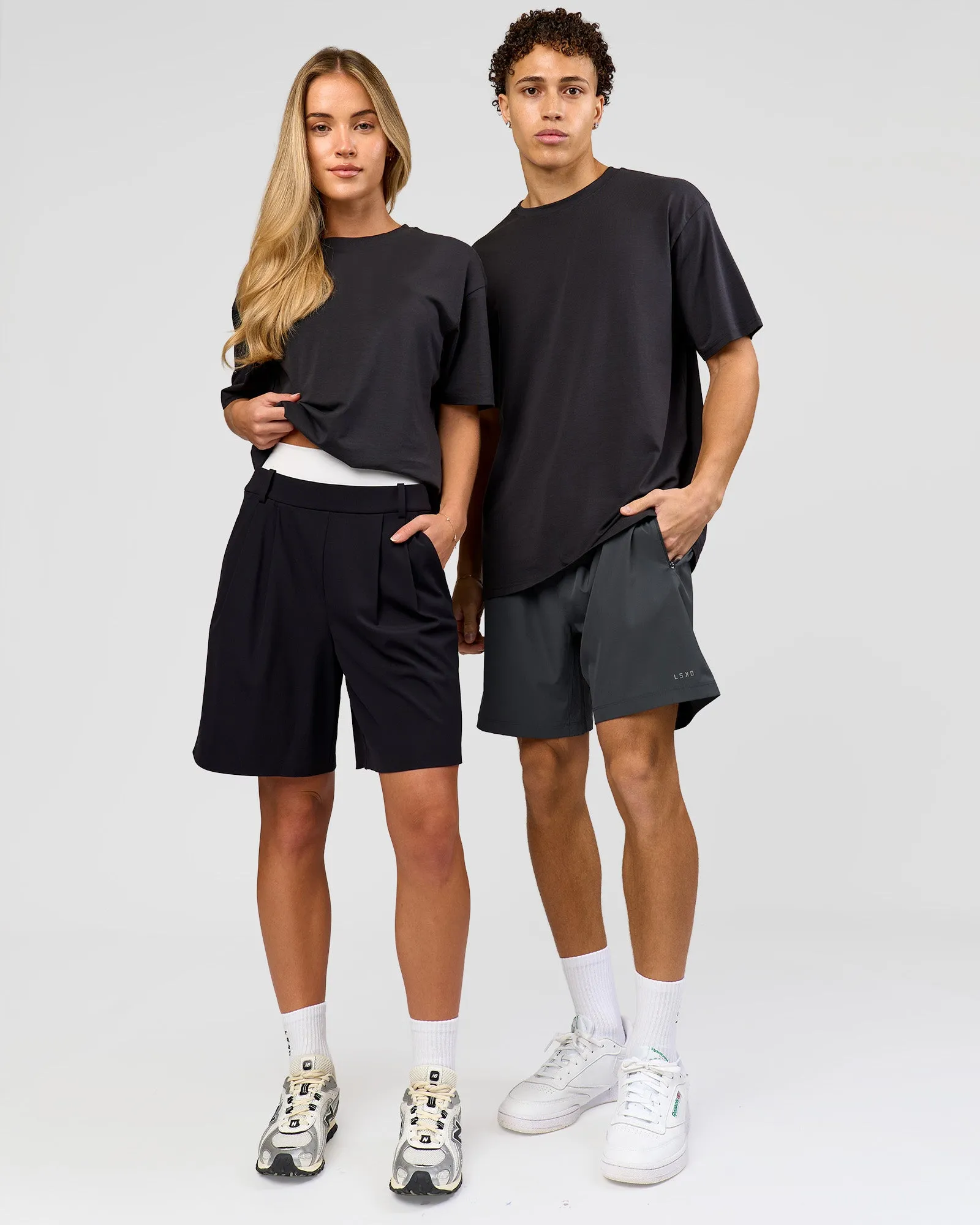 Benchmark FLXCotton Oversized Tee - Onyx-Yellow Fizz sold by LSKD product image thumbnail 4