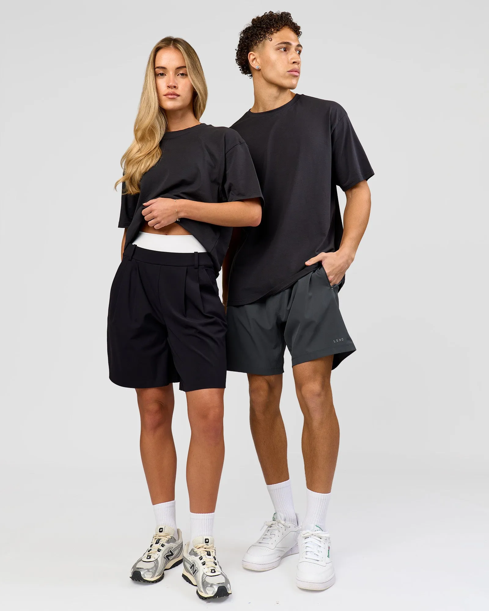 Benchmark FLXCotton Oversized Tee - Onyx-Yellow Fizz sold by LSKD product image thumbnail 5