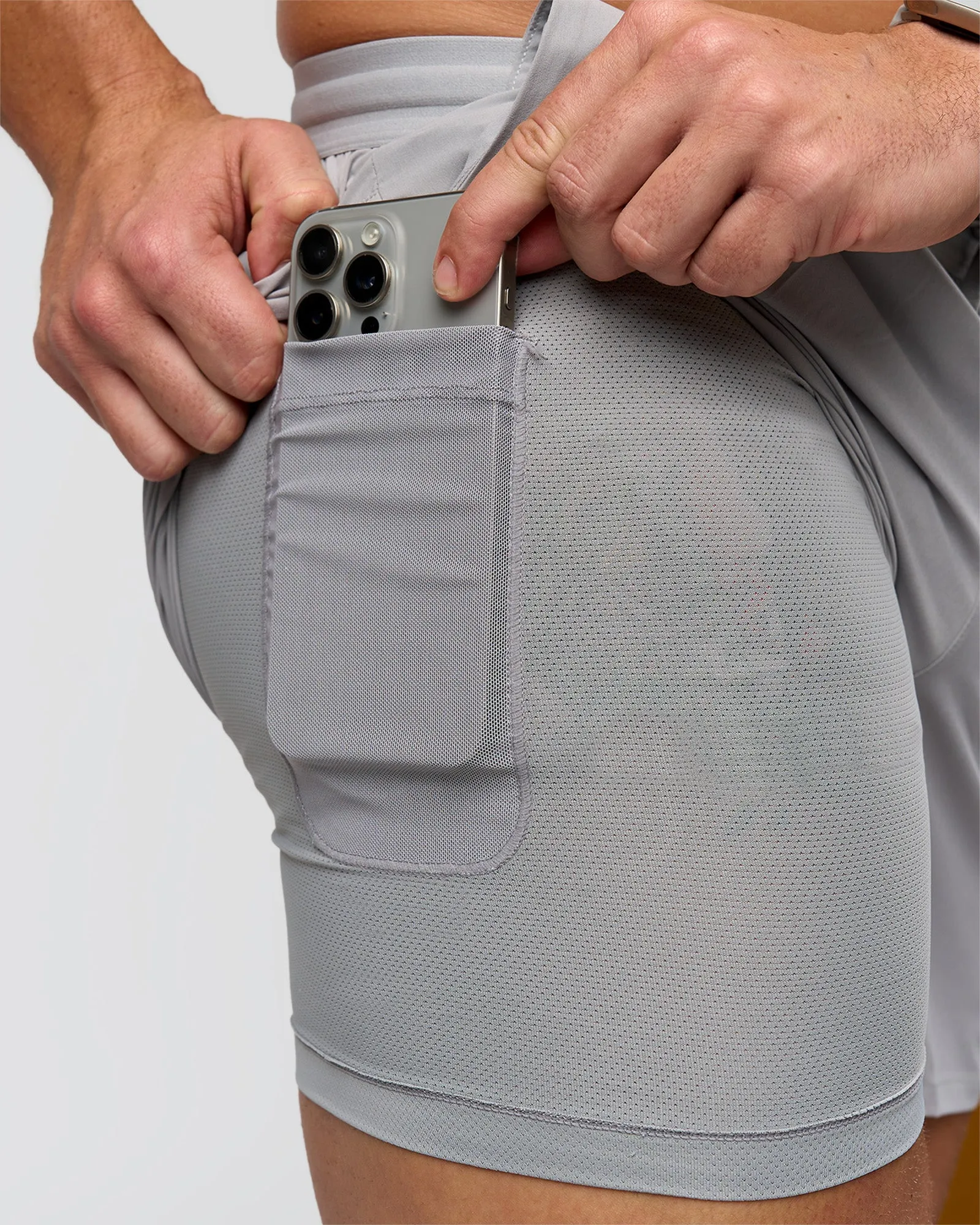 Pace 5" Lined Running Short - Alloy sold by LSKD product image thumbnail 3