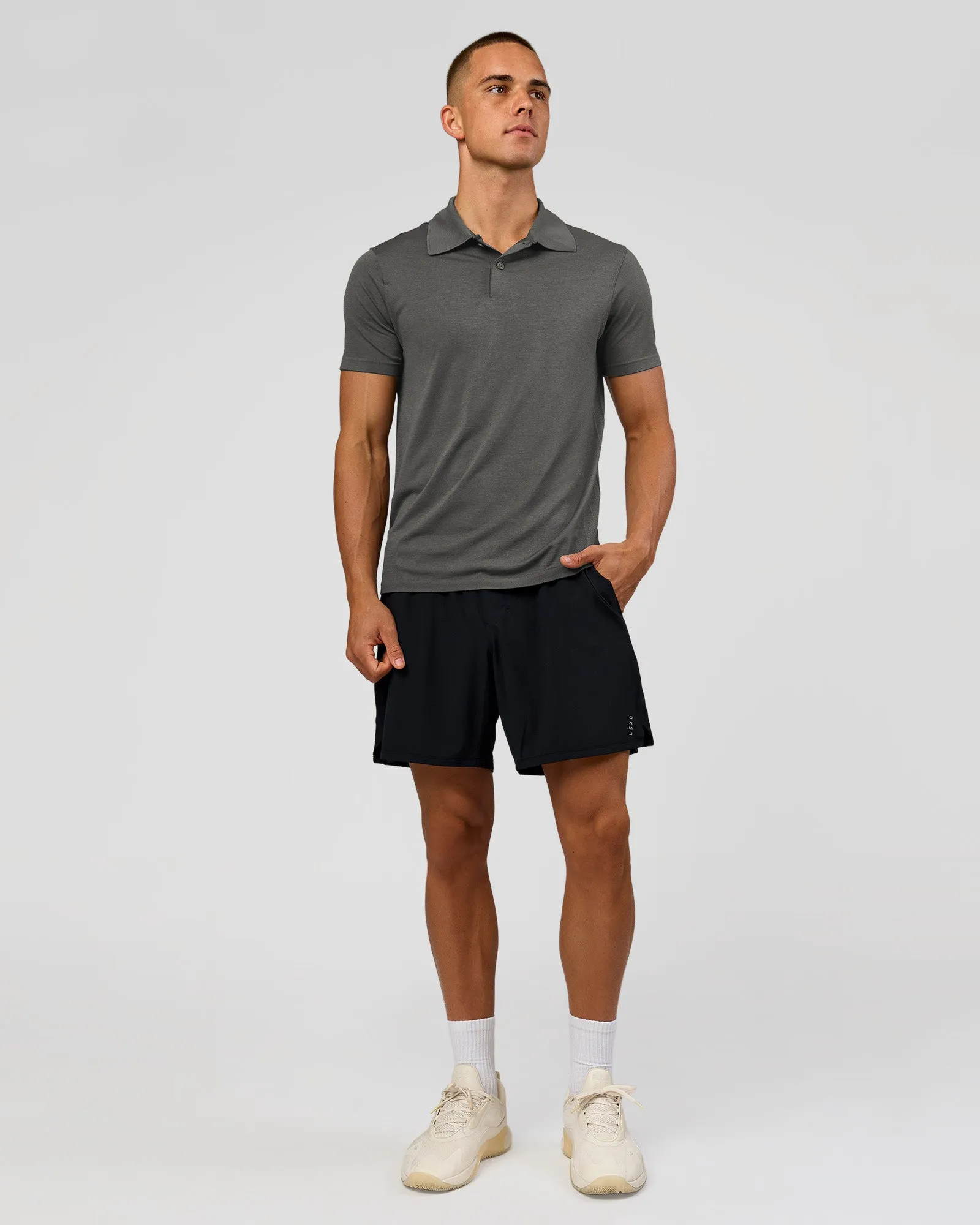 Drive Seamless Polo - Dark Storm sold by LSKD product image thumbnail 3