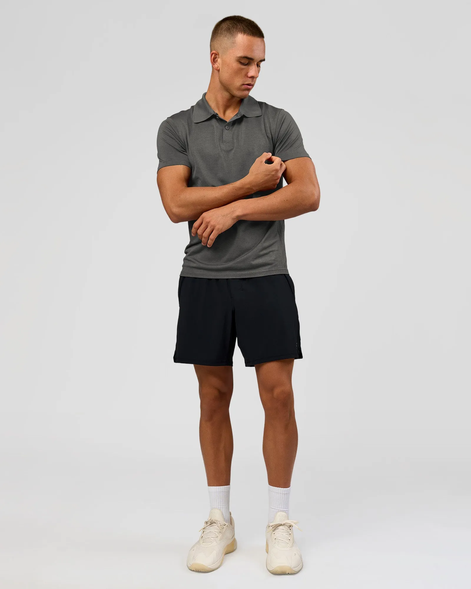 Drive Seamless Polo - Dark Storm sold by LSKD product image thumbnail 5