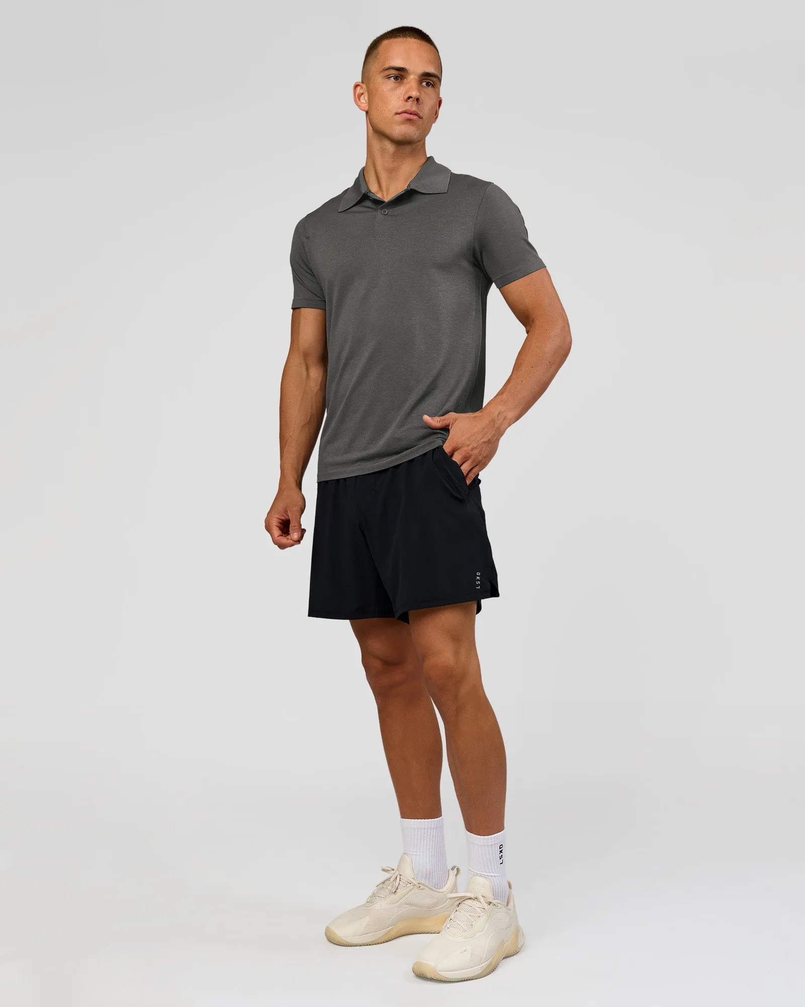 Drive Seamless Polo - Dark Storm sold by LSKD product image thumbnail 4