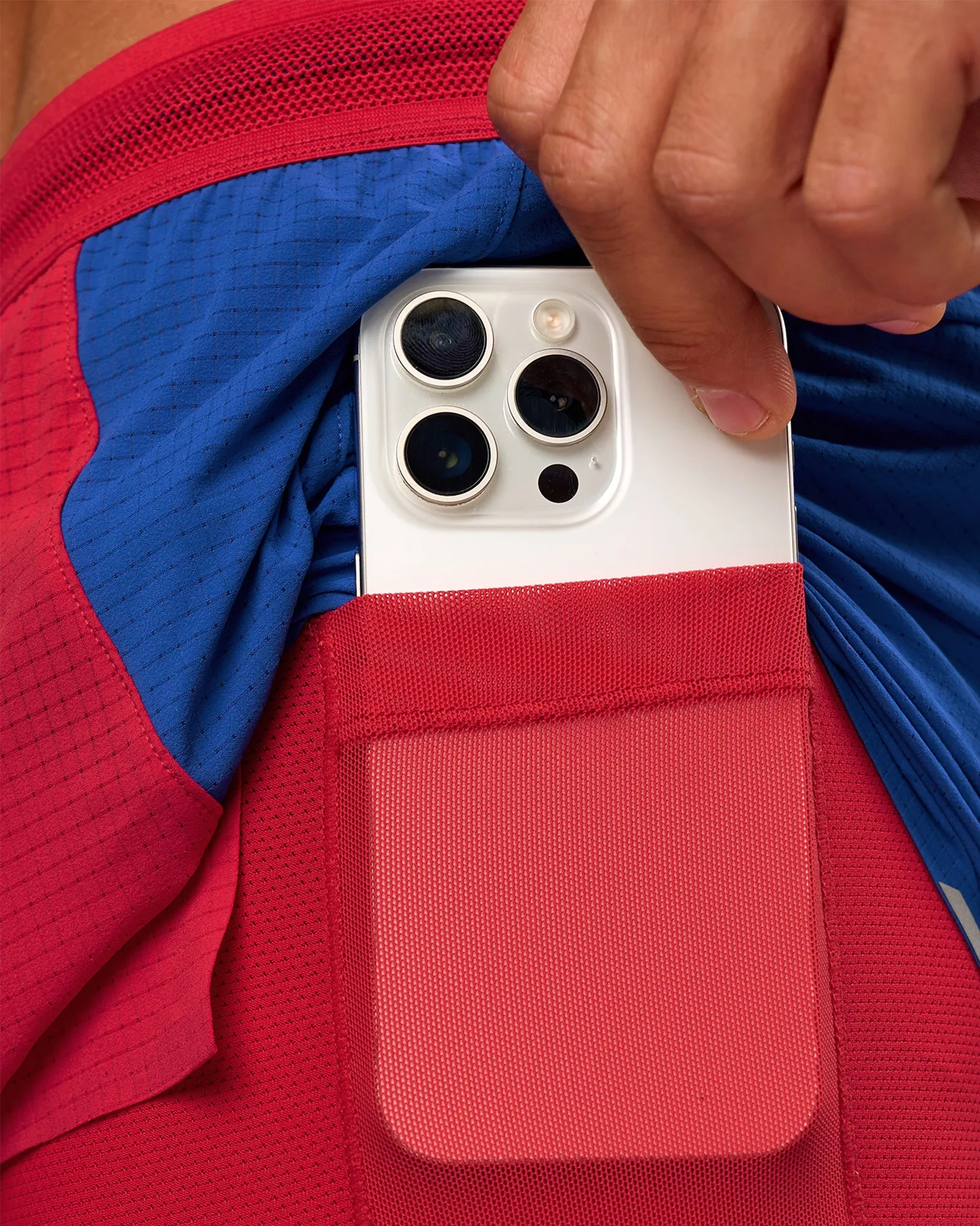UltraAir 5" Lined Performance Short - Scarlet-Electric Indigo sold by LSKD product image thumbnail 3