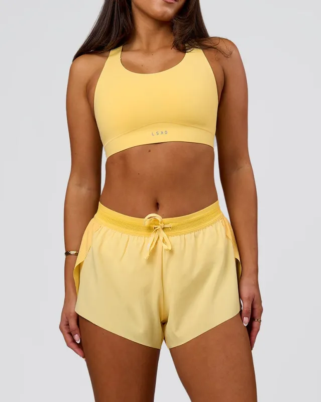 Accelerate 3" Mid-Rise Running Short - Sunbeam-Lemon made by LSKD
