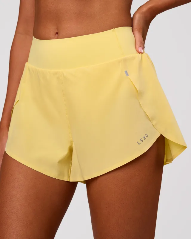 Pacer 3" Run Short - Lemon made by LSKD