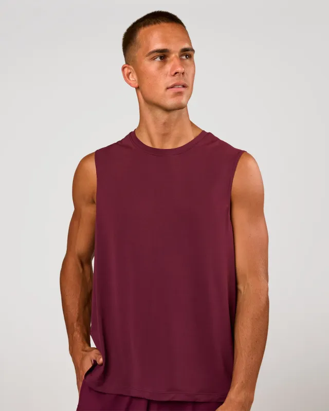 Rep Muscle Training Tank - Cherry Lacquer made by LSKD