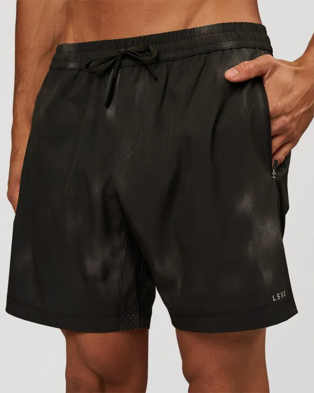 Rep 7" Performance Short - Bitmap Blur Black made by LSKD