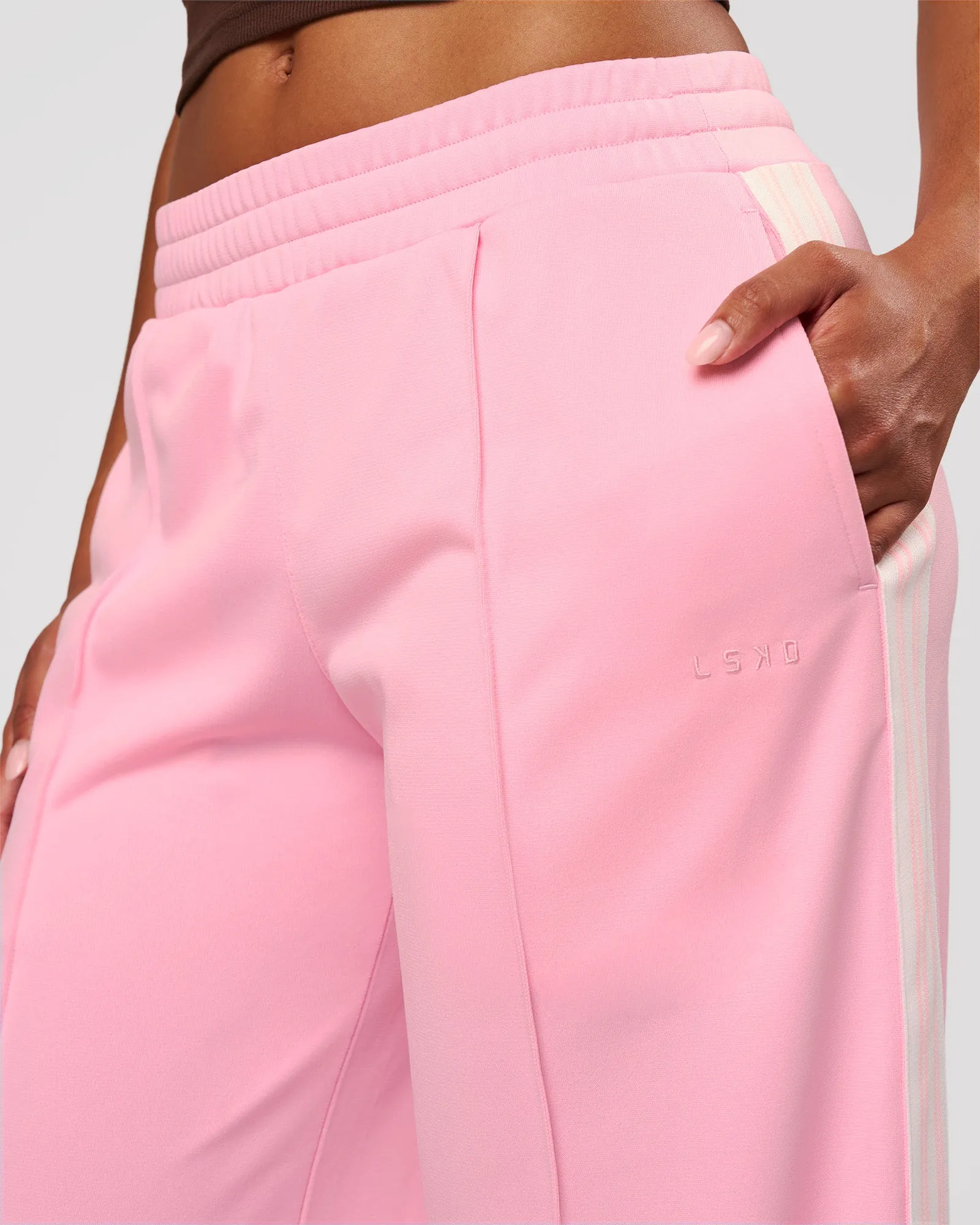 Urban Wide Leg Track Pant - Pink Rose sold by LSKD product image thumbnail 5