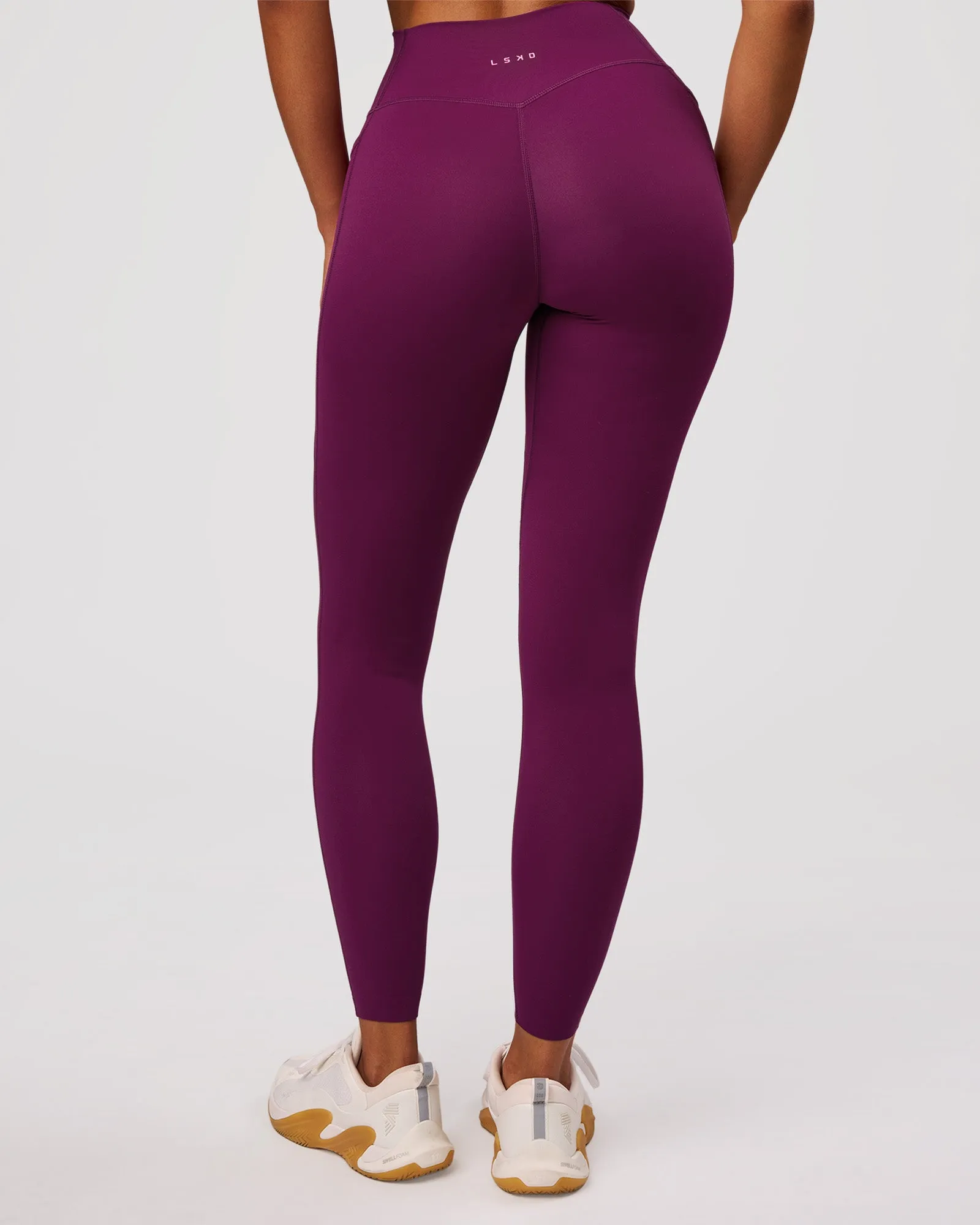 Elixir High-Rise Full Length Legging Pockets - Plum Caspia sold by LSKD product image thumbnail 2