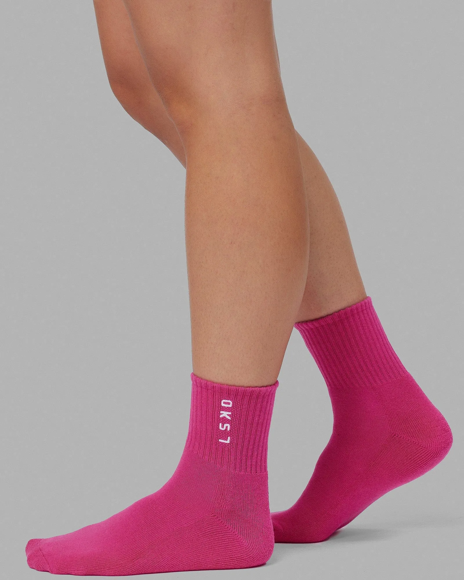 Signal Quarter Socks 3 Pack - Impact Orange/Galactic Cobalt/Magenta sold by LSKD product image thumbnail 2