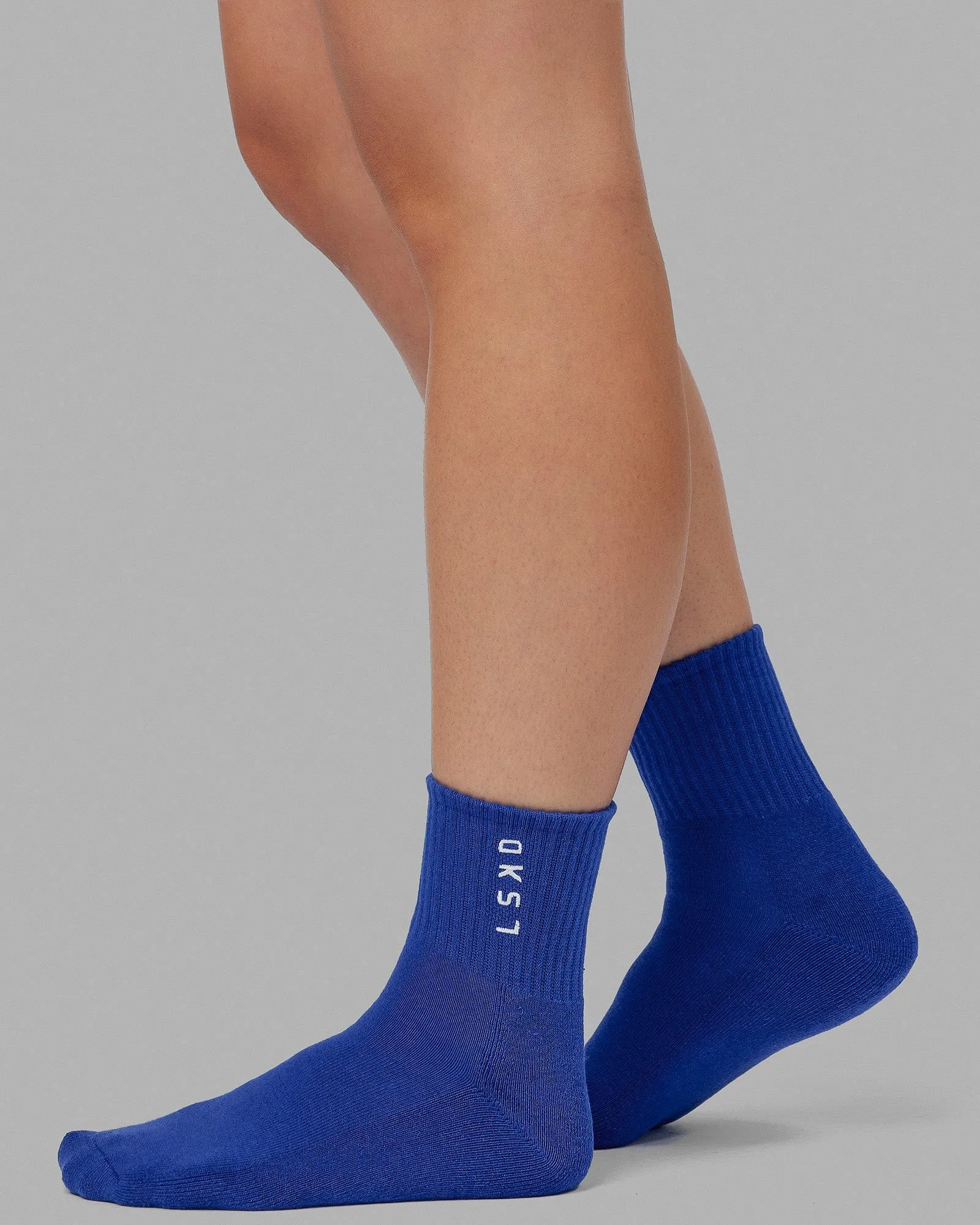 Signal Quarter Socks 3 Pack - Impact Orange/Galactic Cobalt/Magenta sold by LSKD product image thumbnail 4