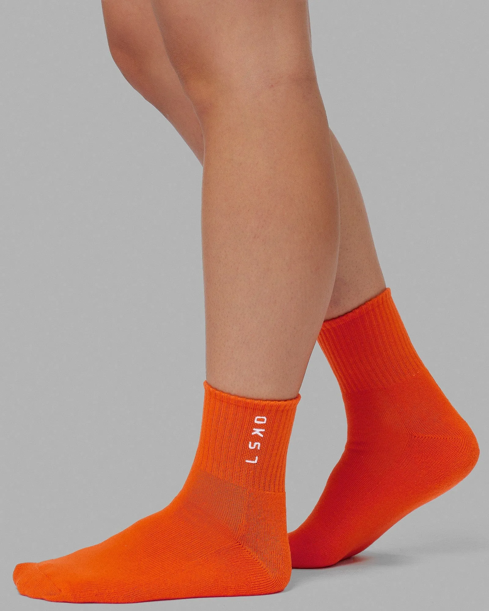Signal Quarter Socks 3 Pack - Impact Orange/Galactic Cobalt/Magenta sold by LSKD product image thumbnail 3