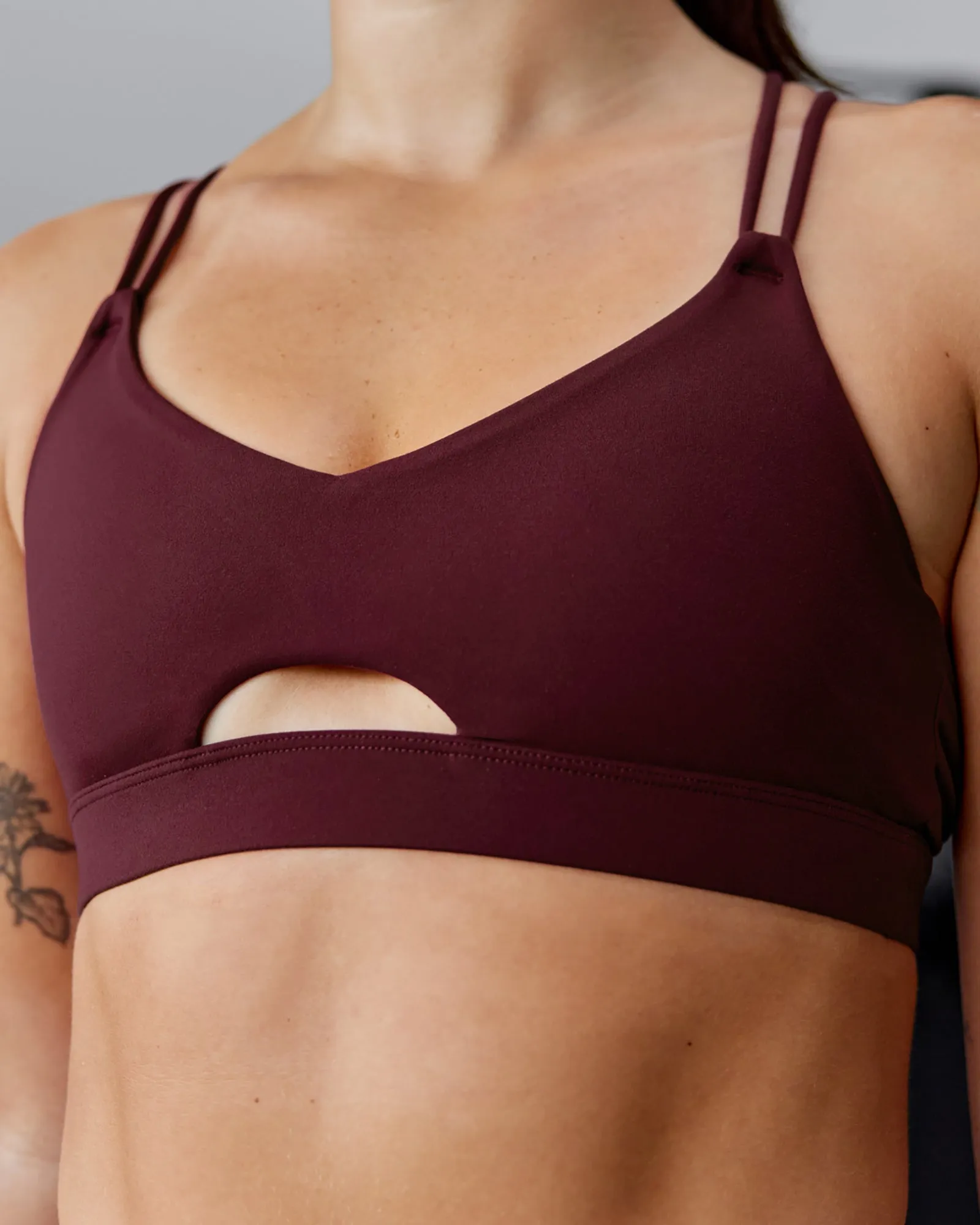 Pursue Sports Bra - Dark Cherry sold by LSKD product image thumbnail 3