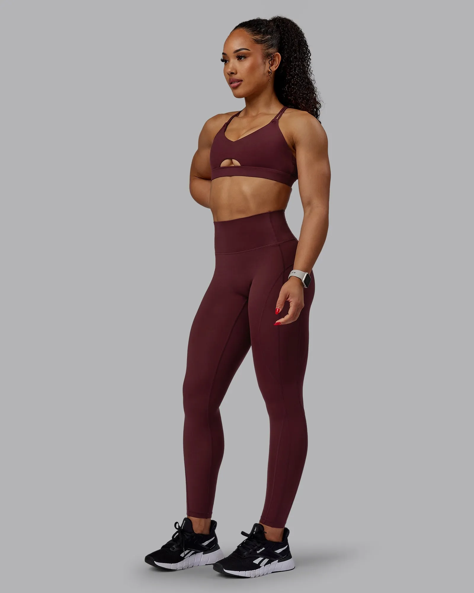 Pursue Sports Bra - Dark Cherry sold by LSKD product image thumbnail 4