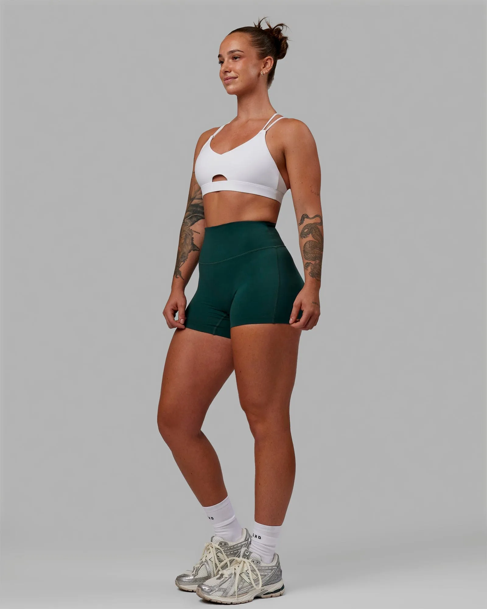 Pursue Sports Bra - White sold by LSKD product image thumbnail 4