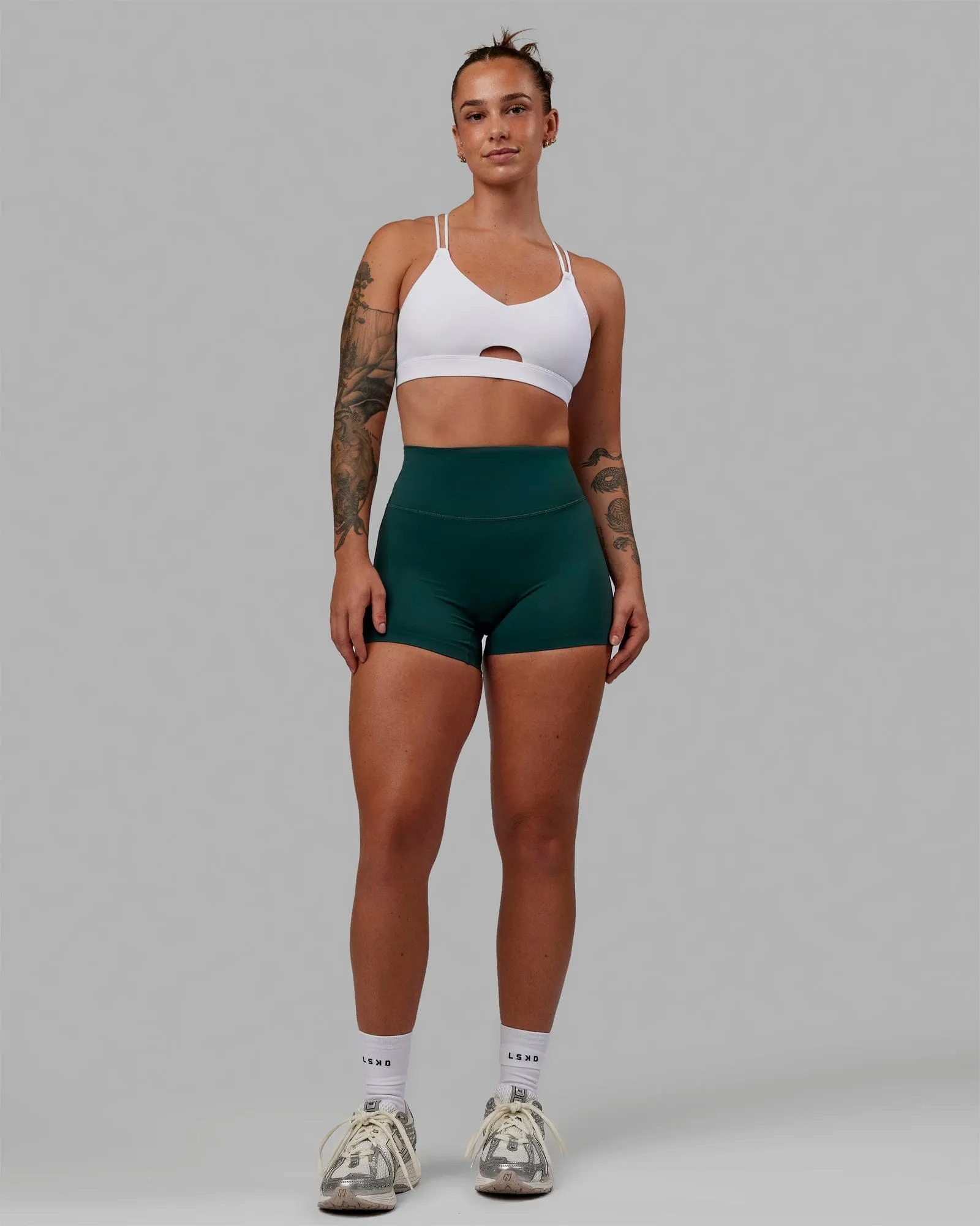 Pursue Sports Bra - White sold by LSKD product image thumbnail 5