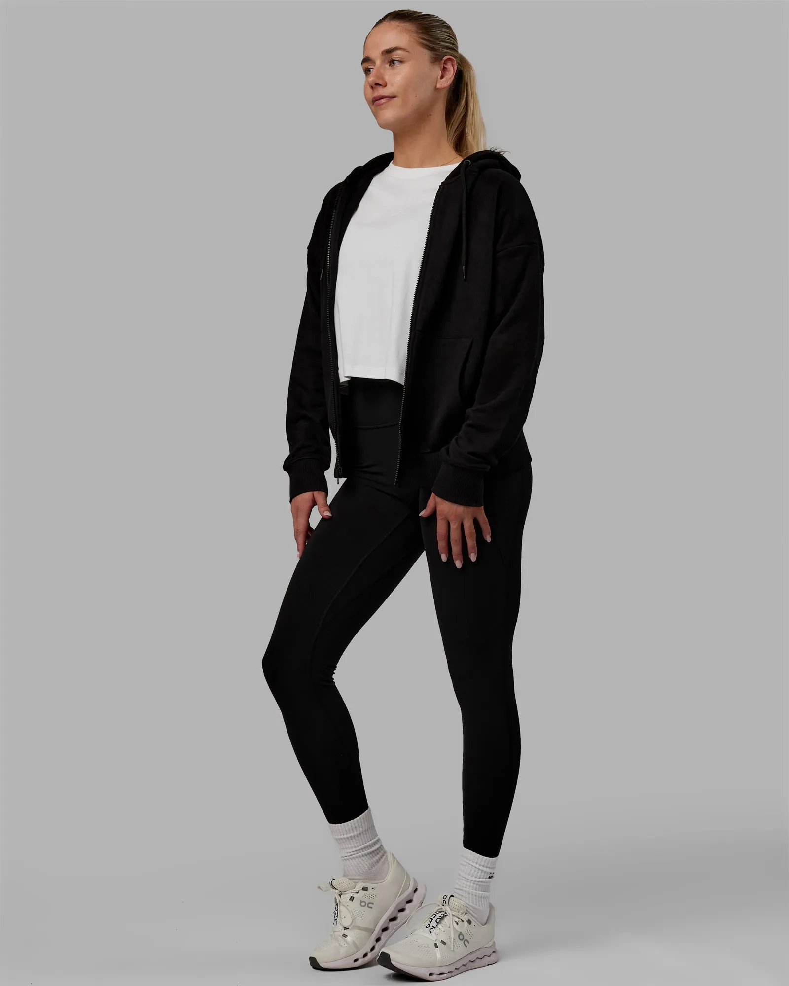 MVP Zip Through Hoodie - Black sold by LSKD product image thumbnail 5