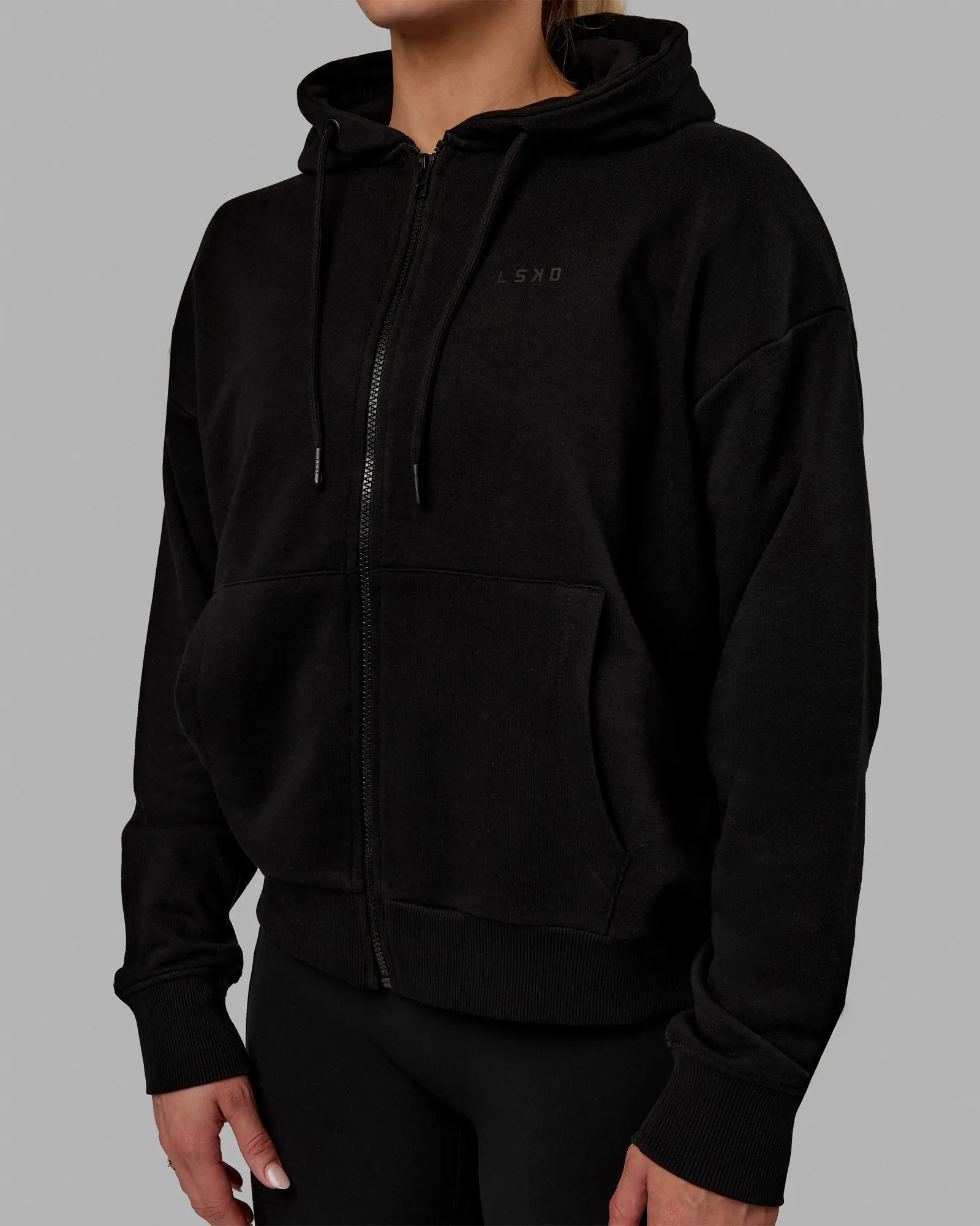 MVP Zip Through Hoodie - Black sold by LSKD product image thumbnail 3