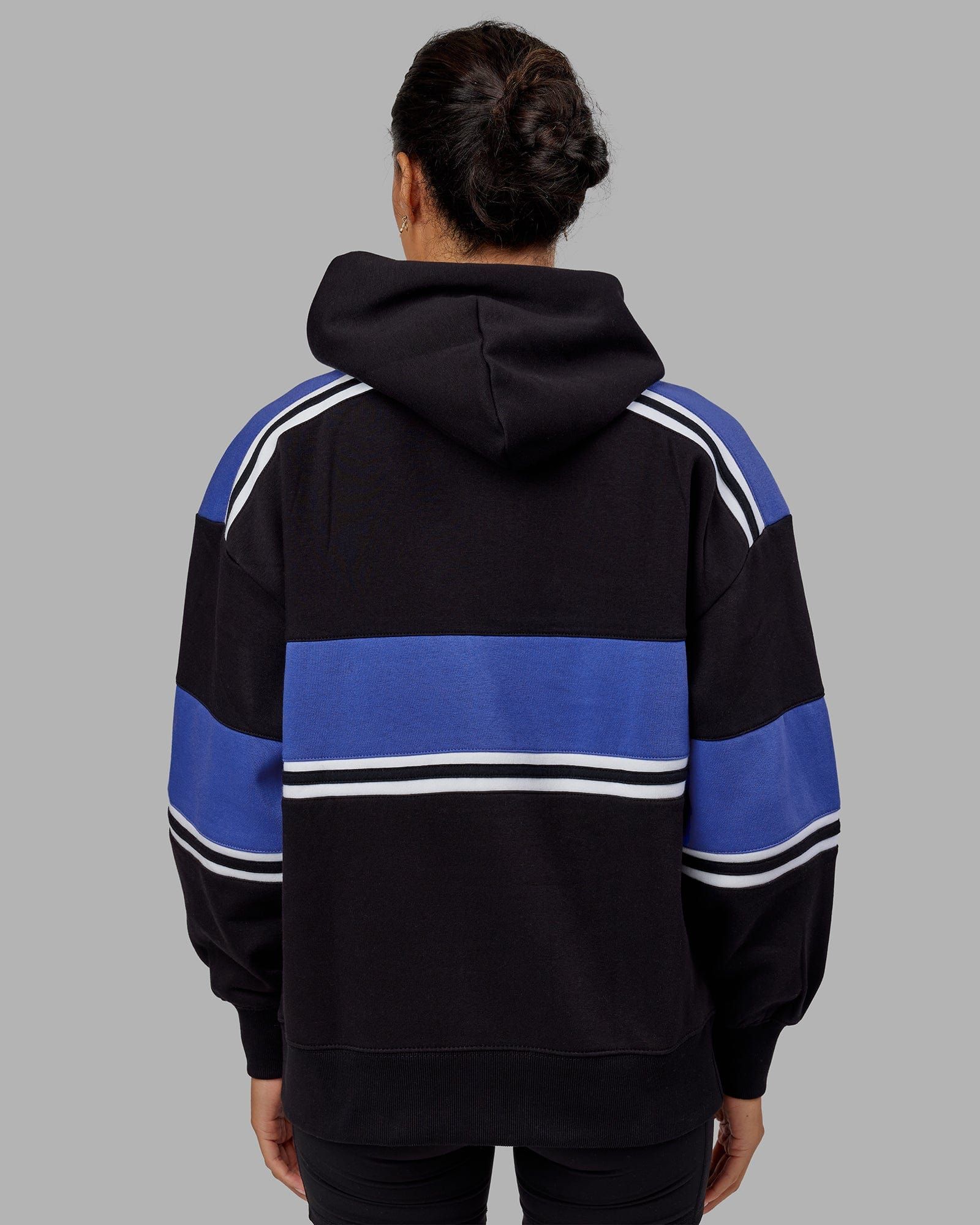 Unisex A-Team Hoodie Oversize - Black-Power Cobalt sold by LSKD product image thumbnail 4