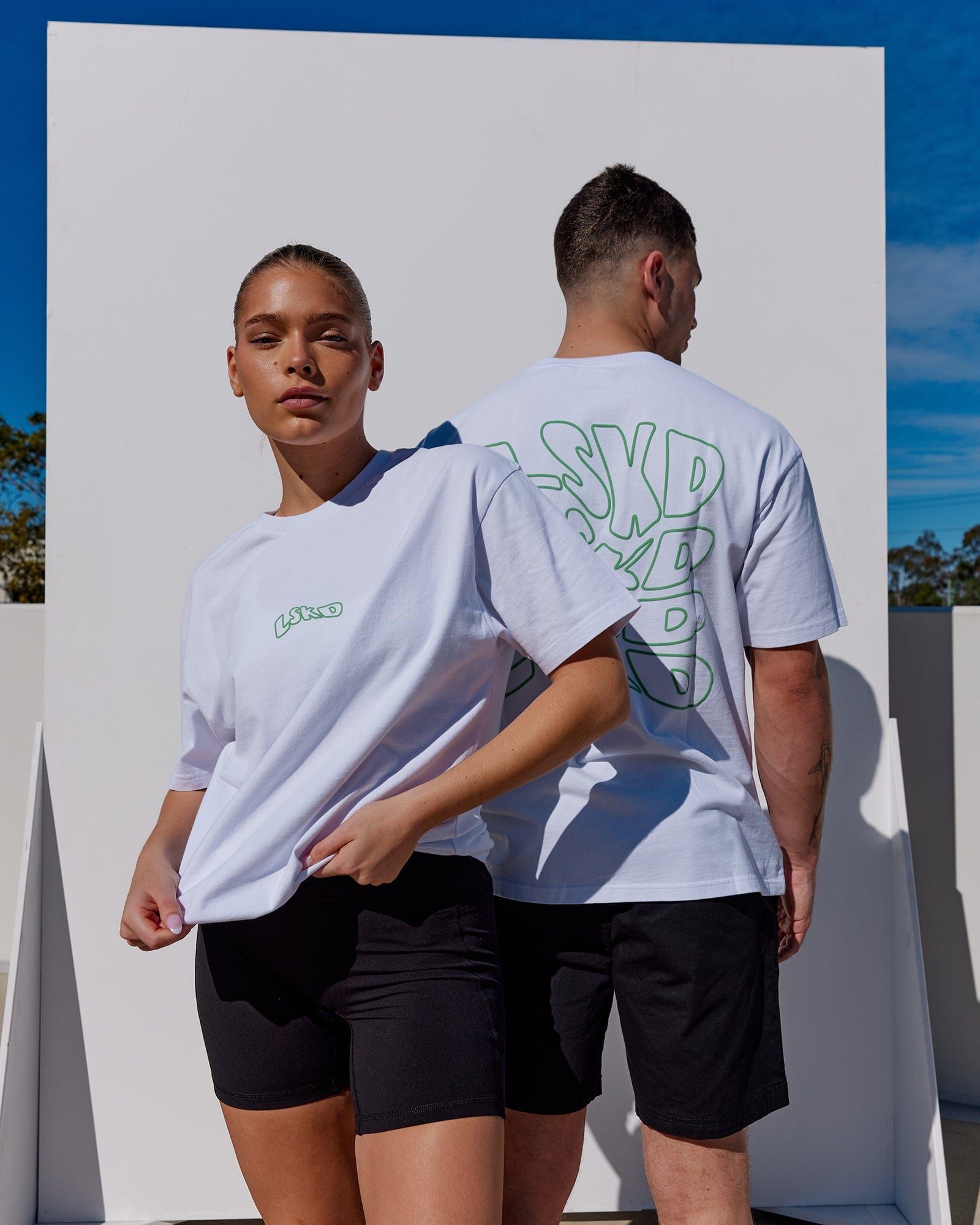 Unisex Mad Happy Heavyweight Tee Oversize - White sold by LSKD product image thumbnail 2