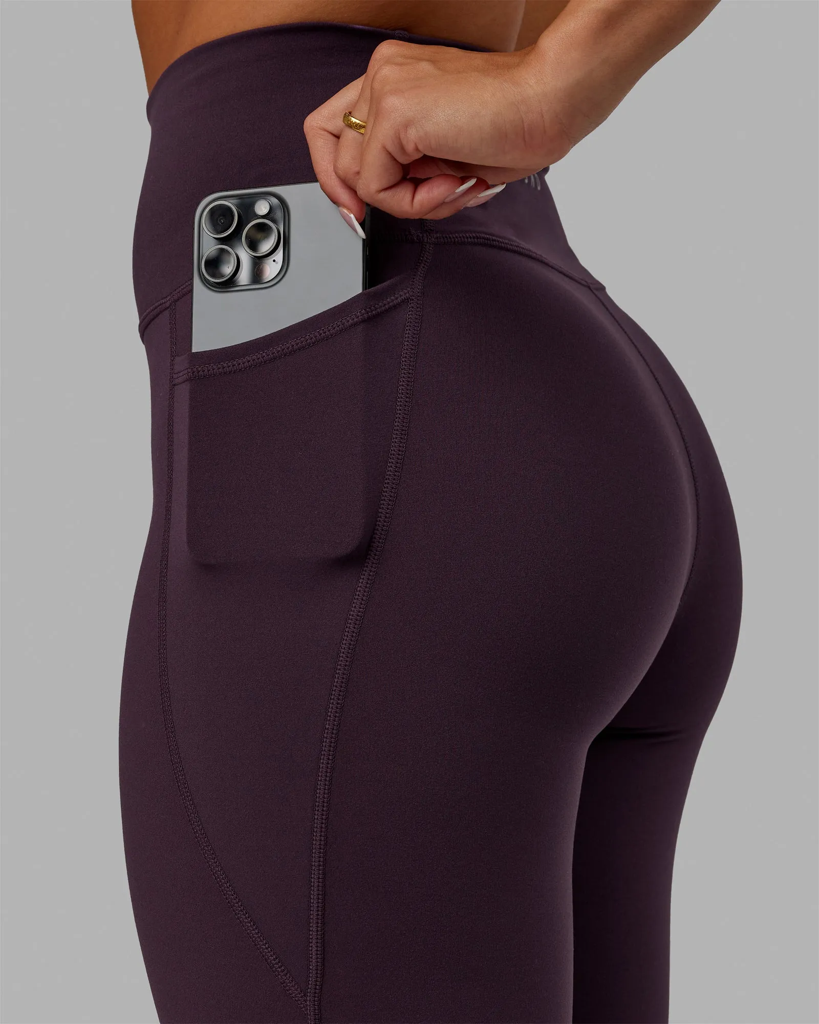 Fusion Full Length Tights - Midnight Plum sold by LSKD product image thumbnail 5
