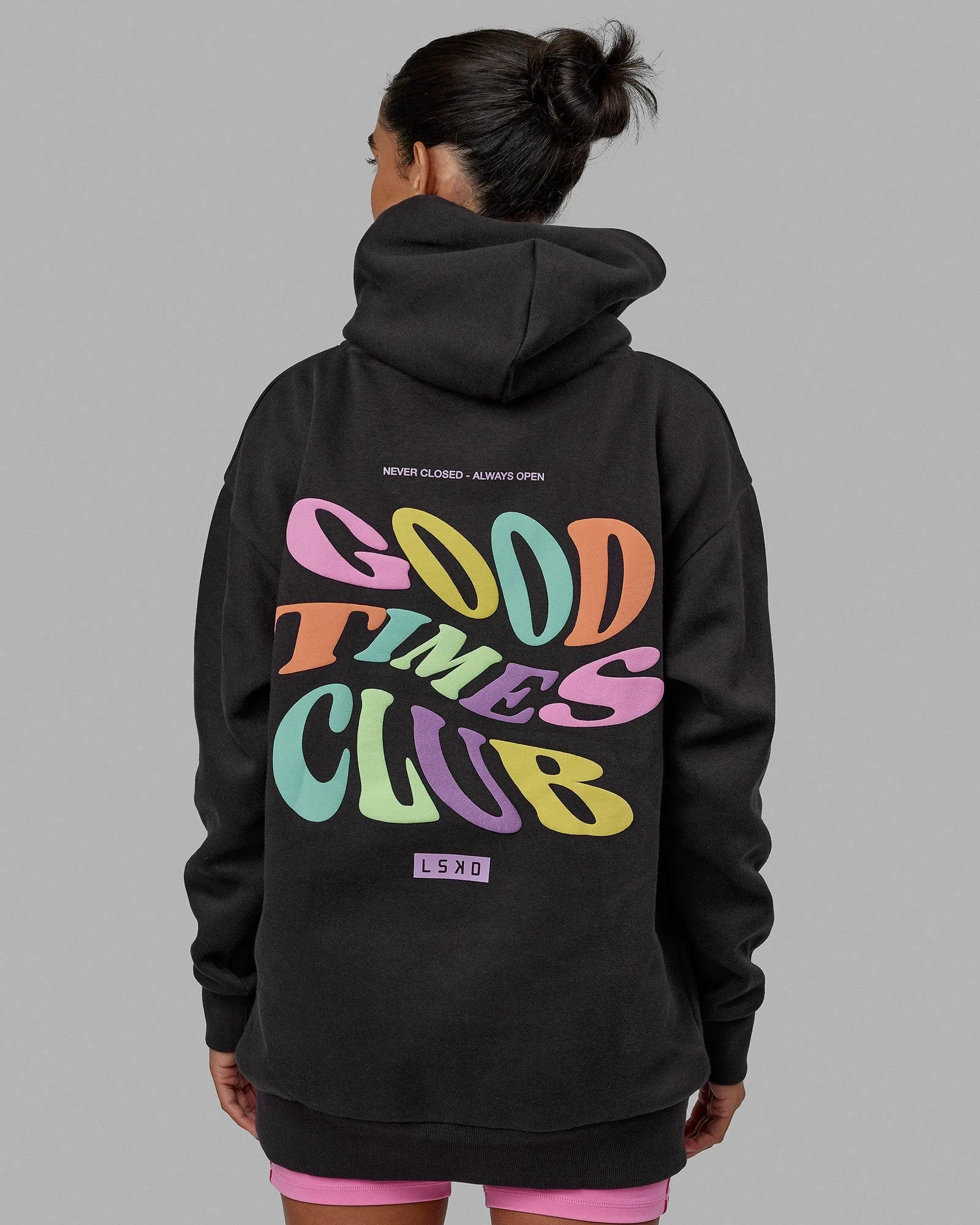 Unisex Good Times Hoodie Oversize - Phantom sold by LSKD product image thumbnail 5
