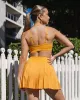 Rally Tennis Skirt - Butterscotch sold by LSKD