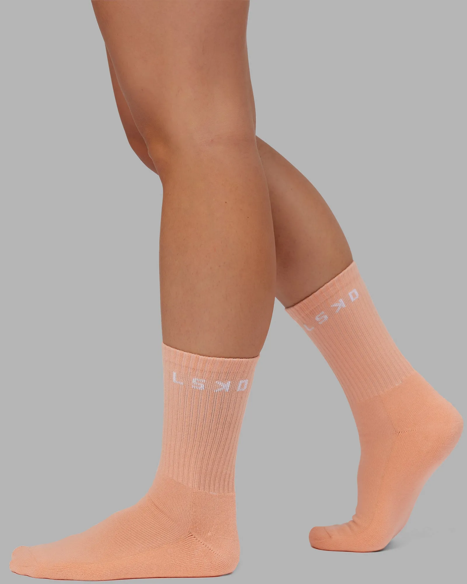 Daily 3 Pack Crew Sock - Glacial Blue-Surf Spray-Mellow Peach sold by LSKD product image thumbnail 3