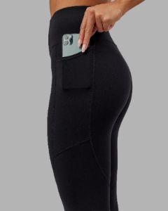 Rep 7/8 Length Tights - Black-Lilac sold by LSKD