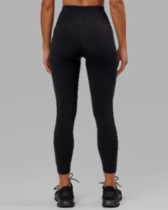 Rep 7/8 Length Tights - Black-Lilac sold by LSKD