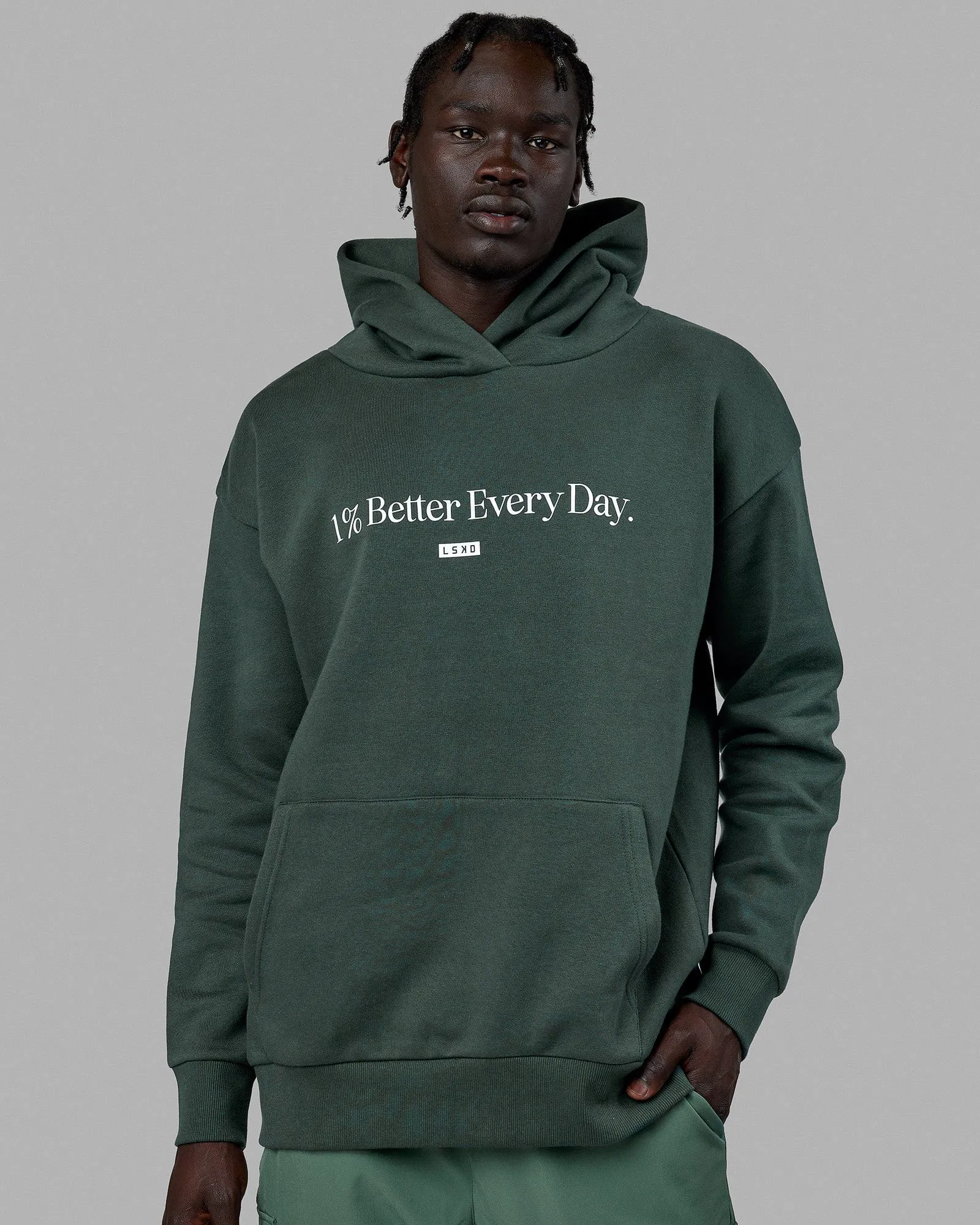 Unisex 1% Better Hoodie Oversize - Vital Green sold by LSKD product image thumbnail 2