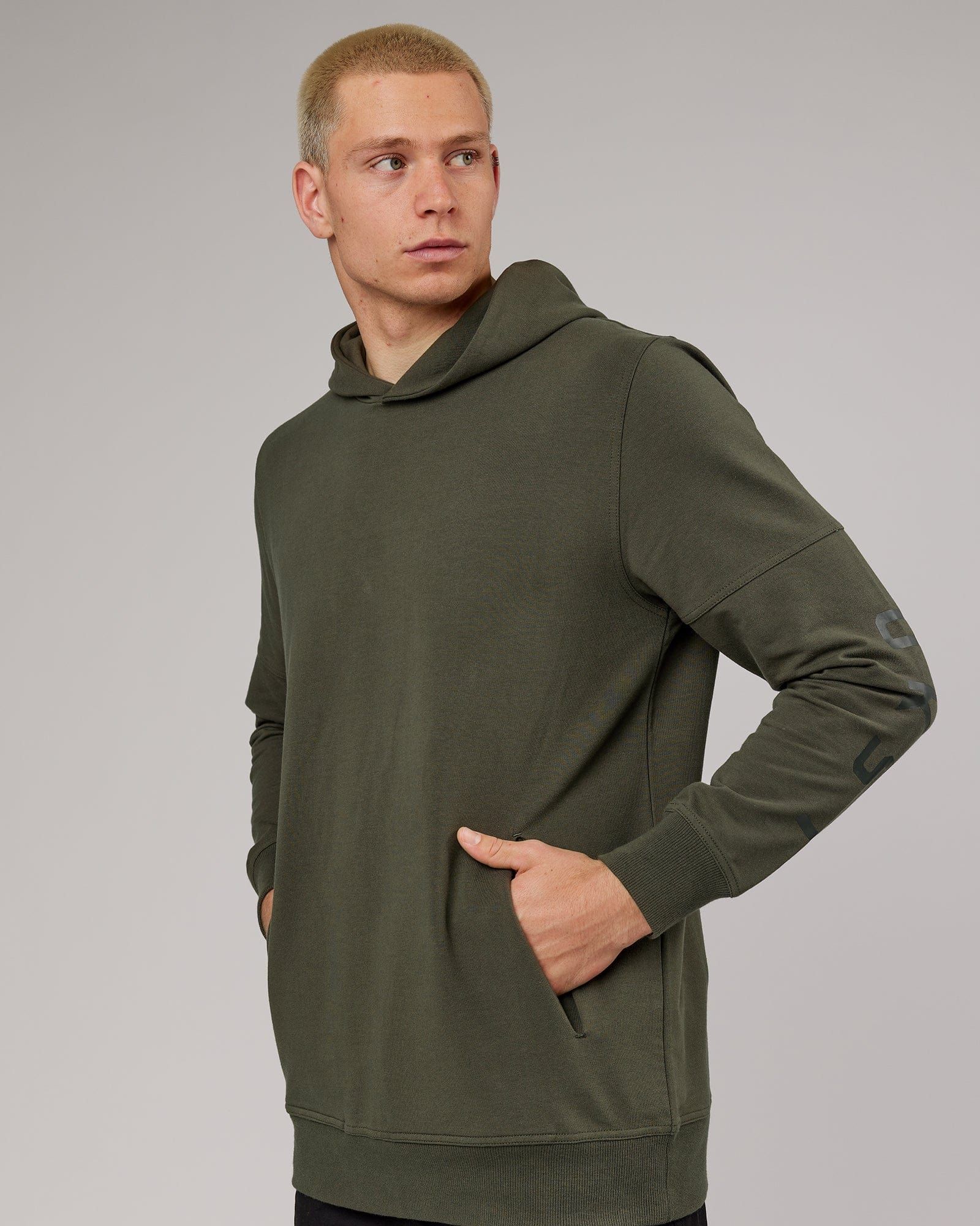 Unisex Direction FLXFleece Hoodie - Forest Night sold by LSKD product image thumbnail 4