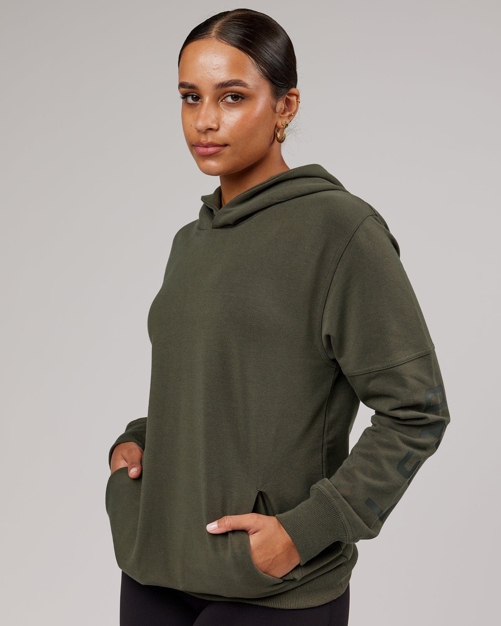 Unisex Direction FLXFleece Hoodie - Forest Night sold by LSKD product image thumbnail 3