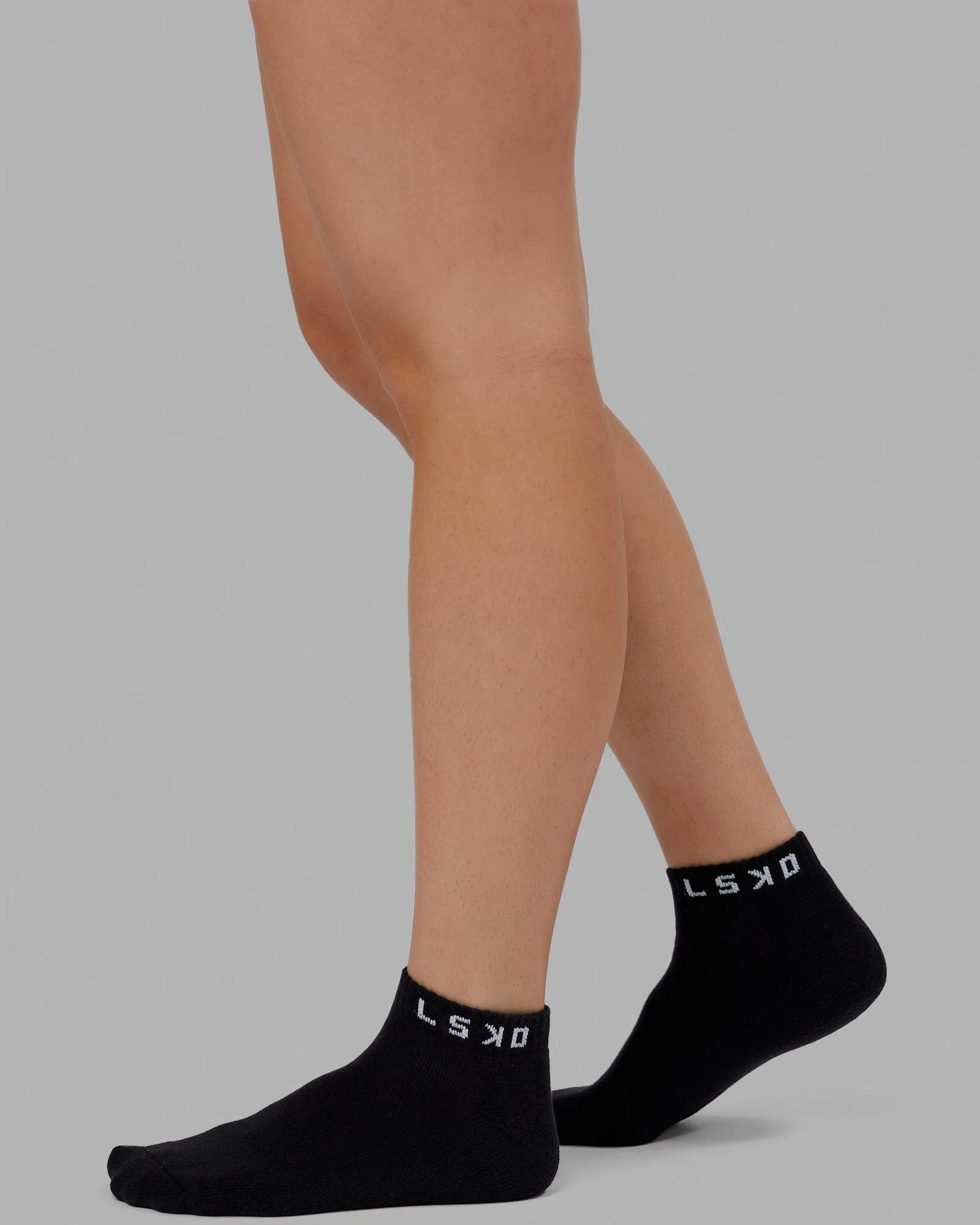 Daily Ankle Socks 3 Pack - Black sold by LSKD product image thumbnail 2