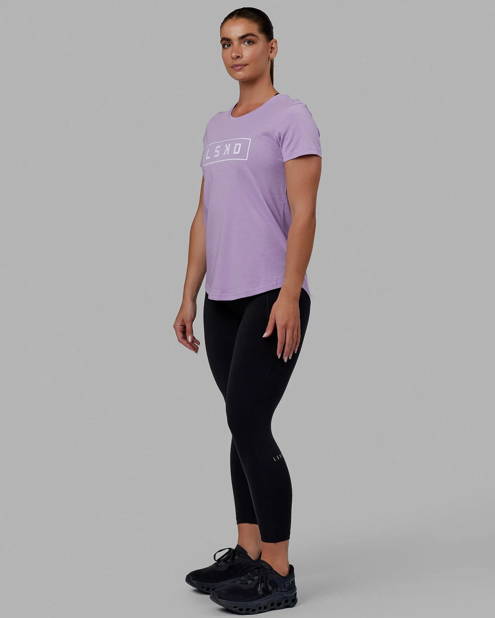 Luna Tee - Pale Lilac-White sold by LSKD product image thumbnail 5