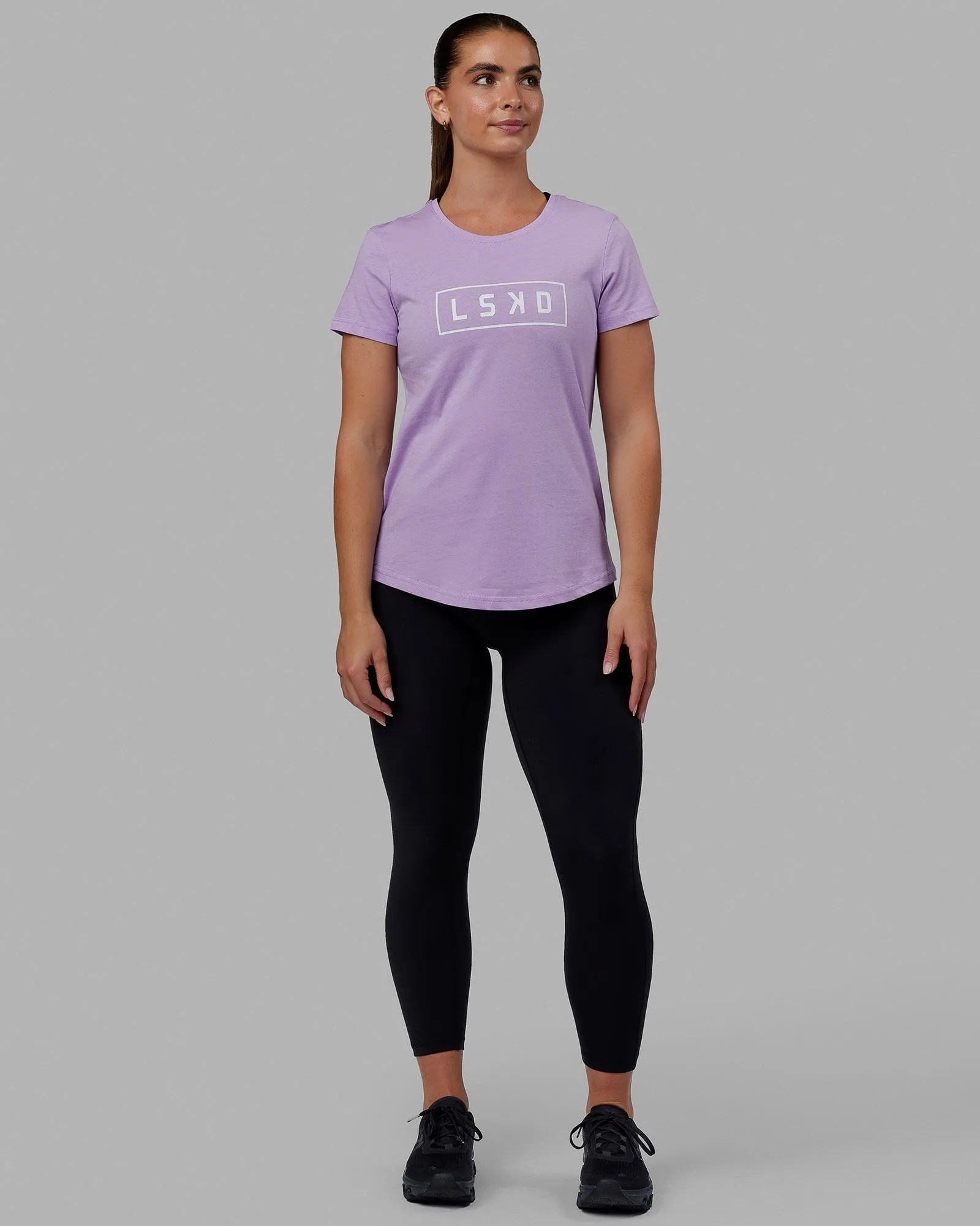Luna Tee - Pale Lilac-White sold by LSKD product image thumbnail 2