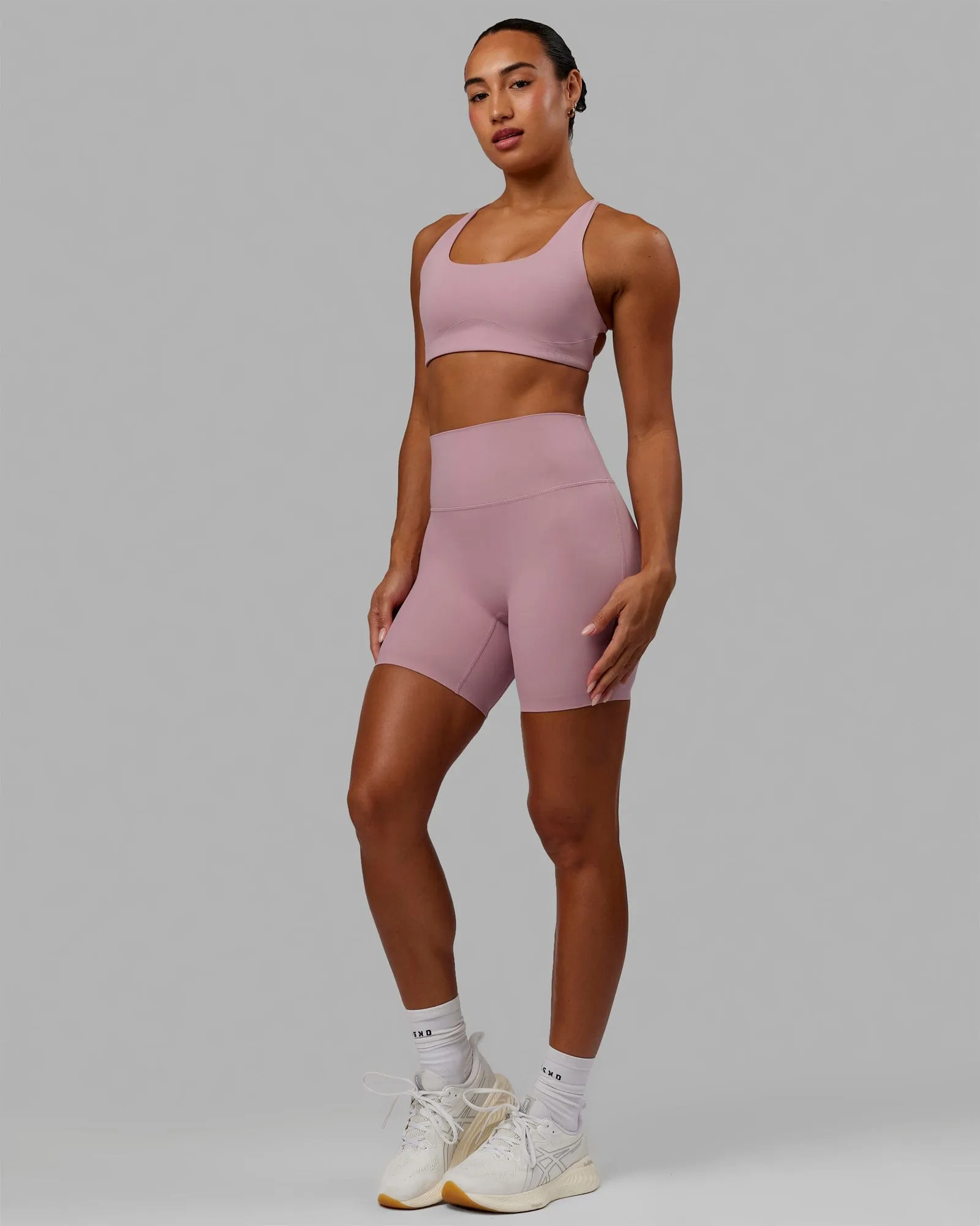 Aspire Sports Bra - Cosmetic Pink sold by LSKD product image thumbnail 4