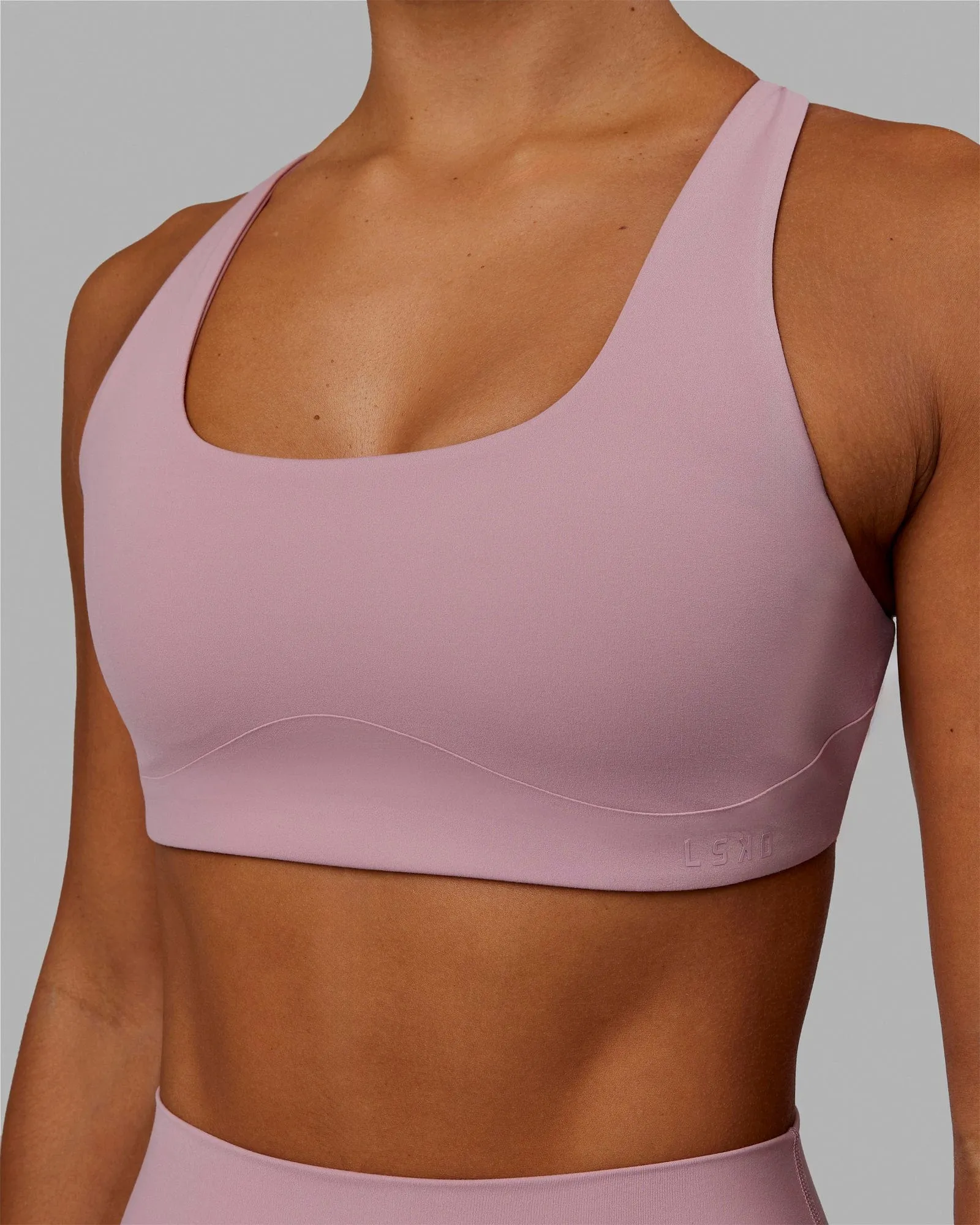 Aspire Sports Bra - Cosmetic Pink sold by LSKD product image thumbnail 3